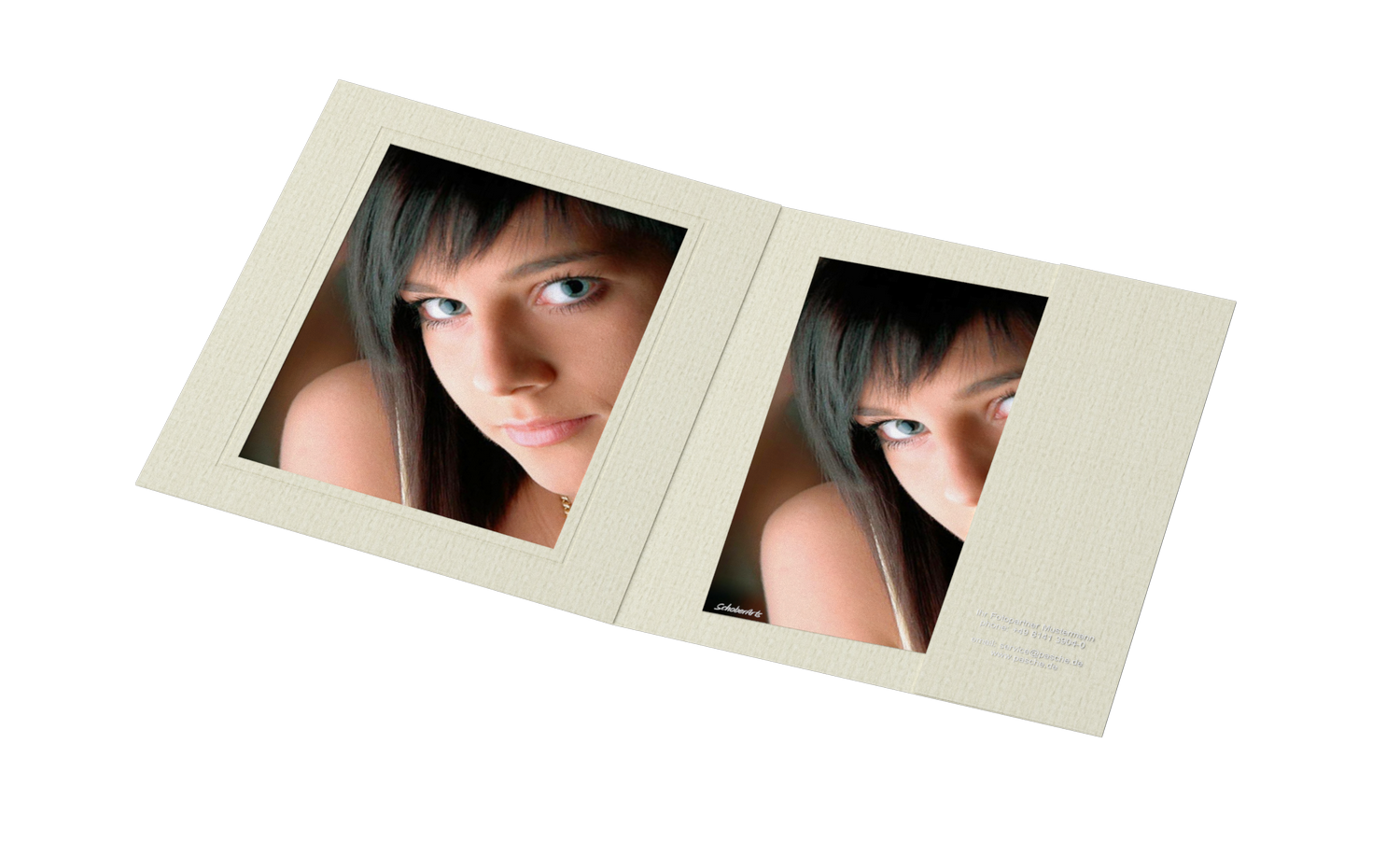 Portraitmappe f√ºr 15x20cm Bilder Folienpr√§gung