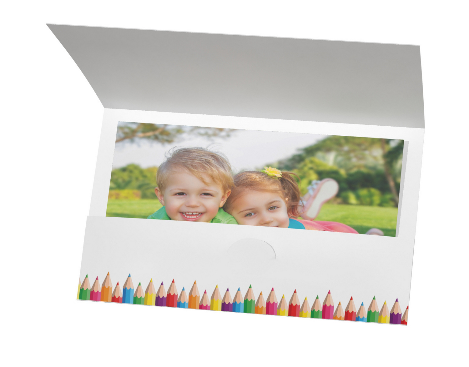 Abgabemappe - Motiv Buntstifte