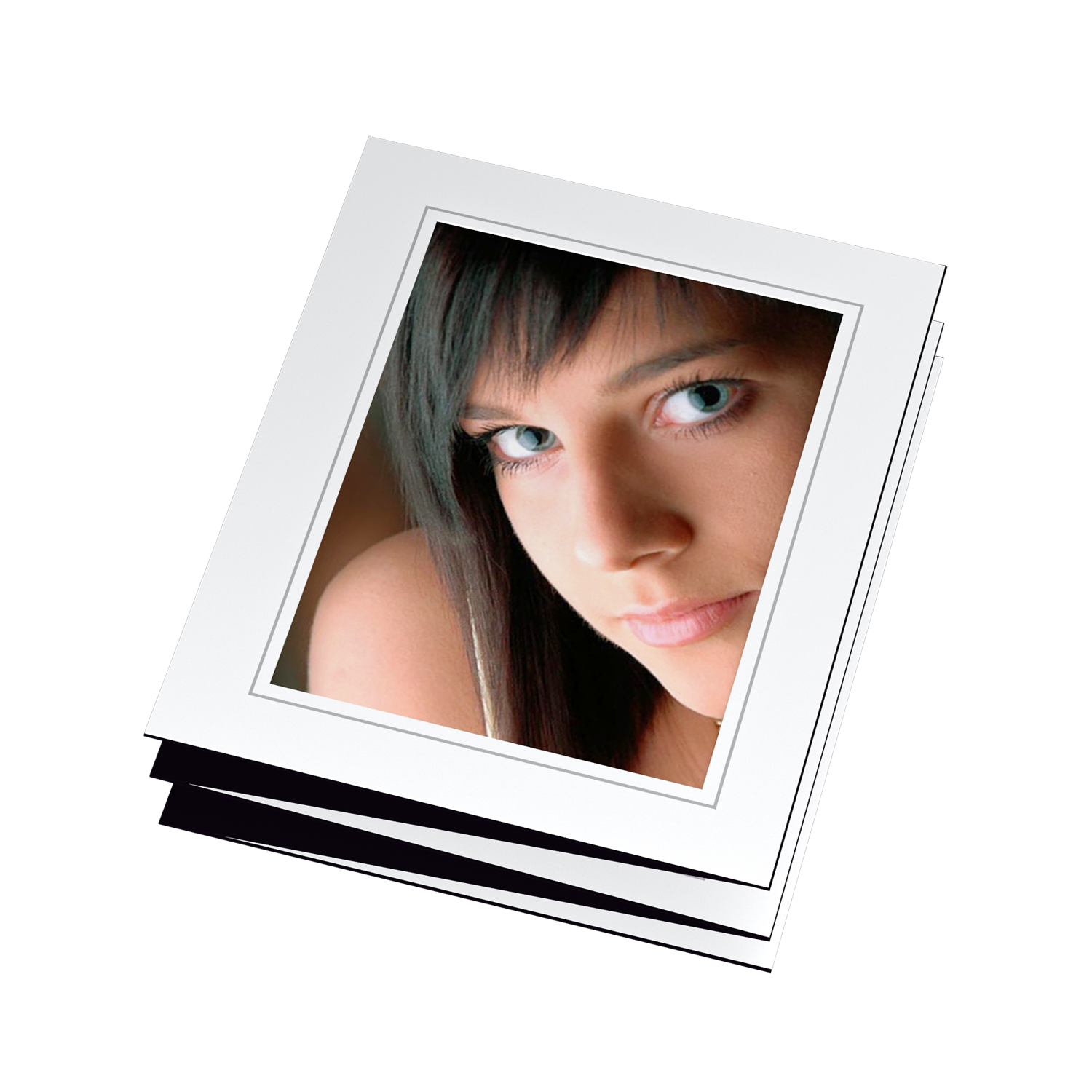 Leporello Offsetdruck grau