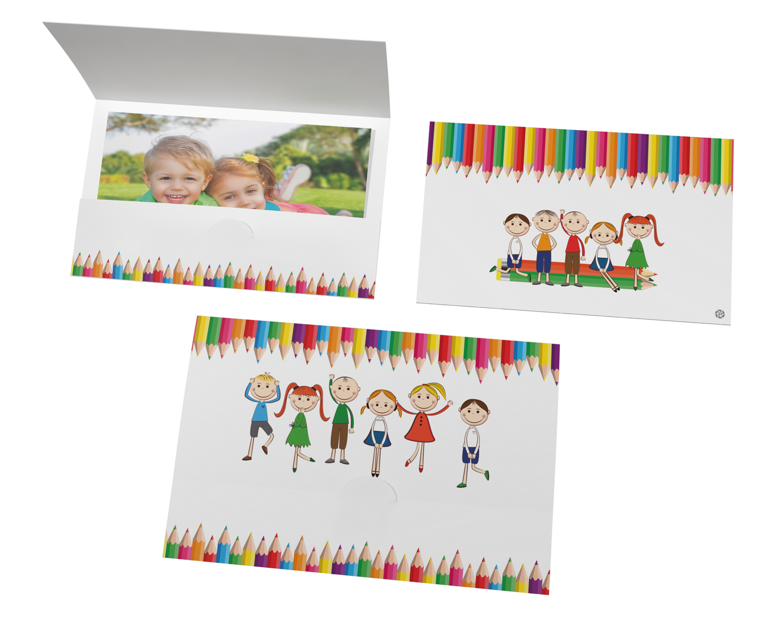 Abgabemappe - Motiv Buntstifte