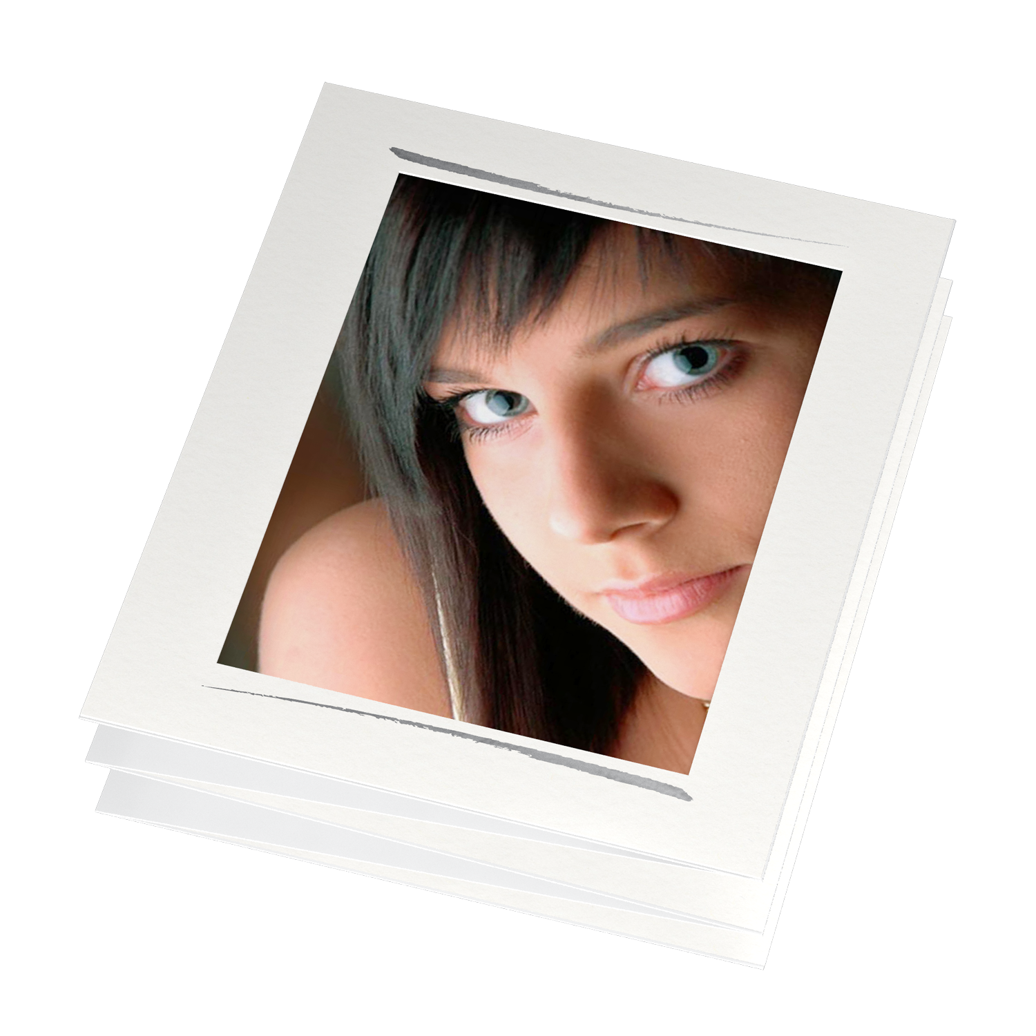 Leporello Pinselstrich 2-fach