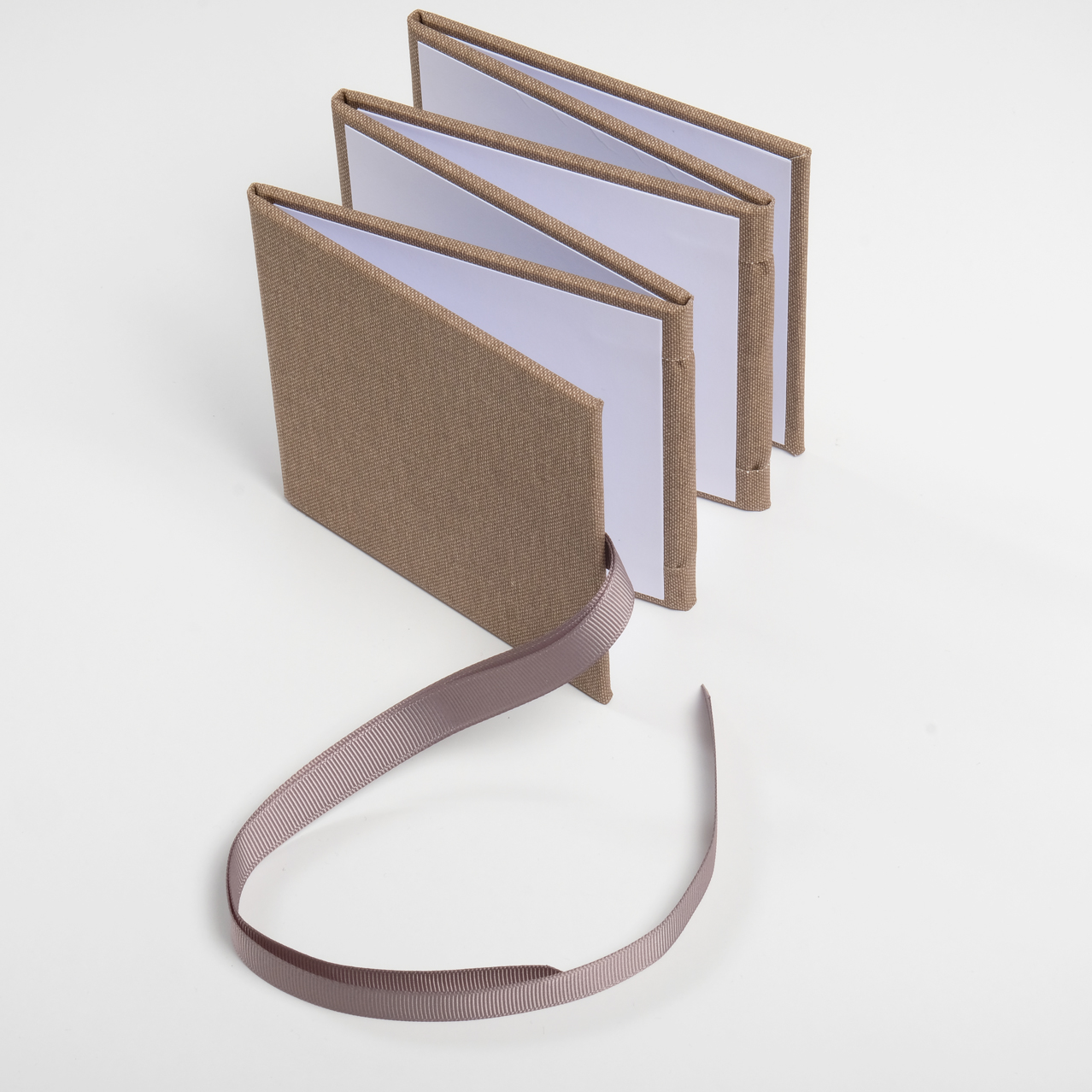 Jorgensen Peel&Stck Zick-Zack Album, Leporello 10x10cm, für 10 Prints, Farbe: Leinen - Light Brown