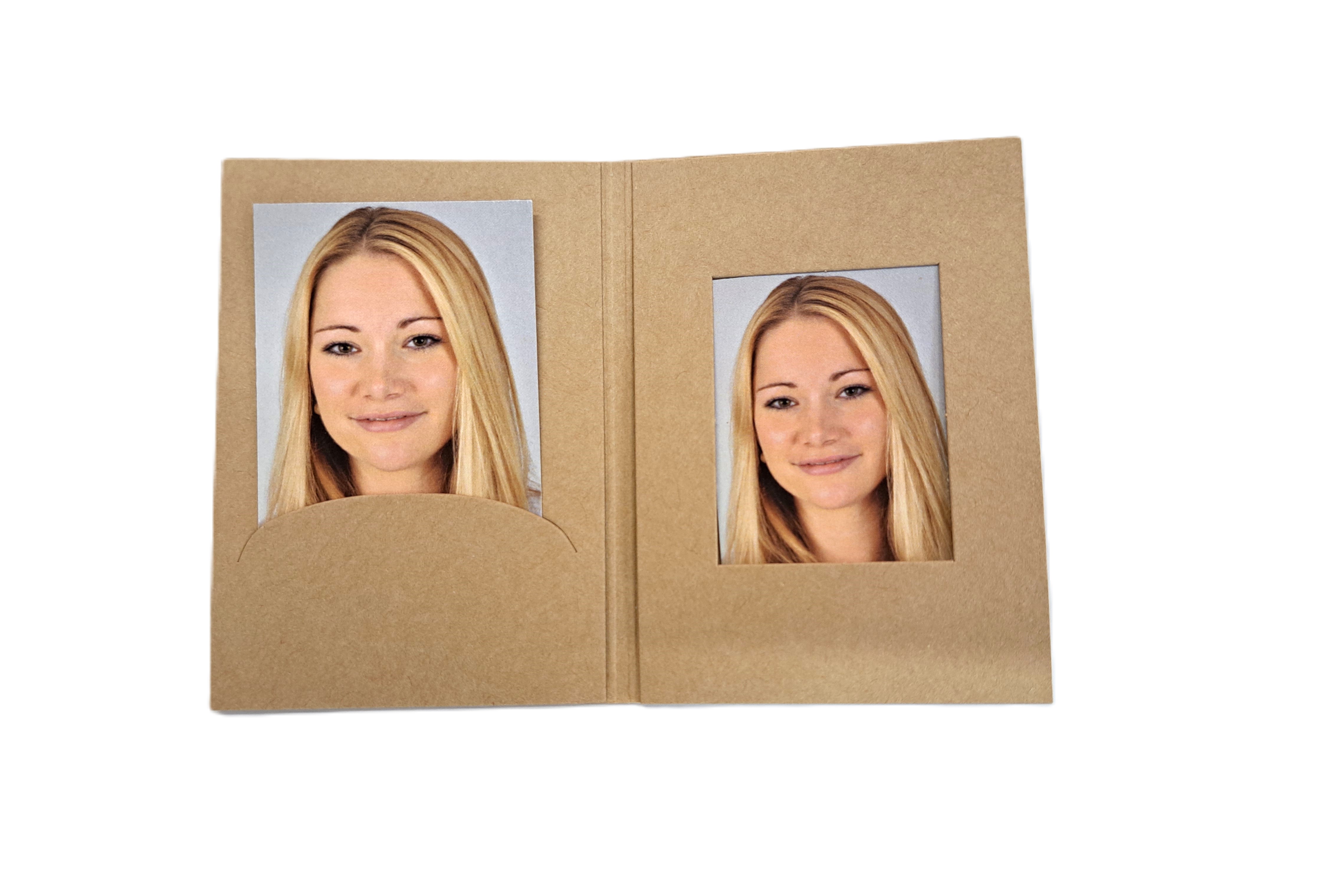 Passbildmappe klein Bildausschnitt 32x42 Lagerware
