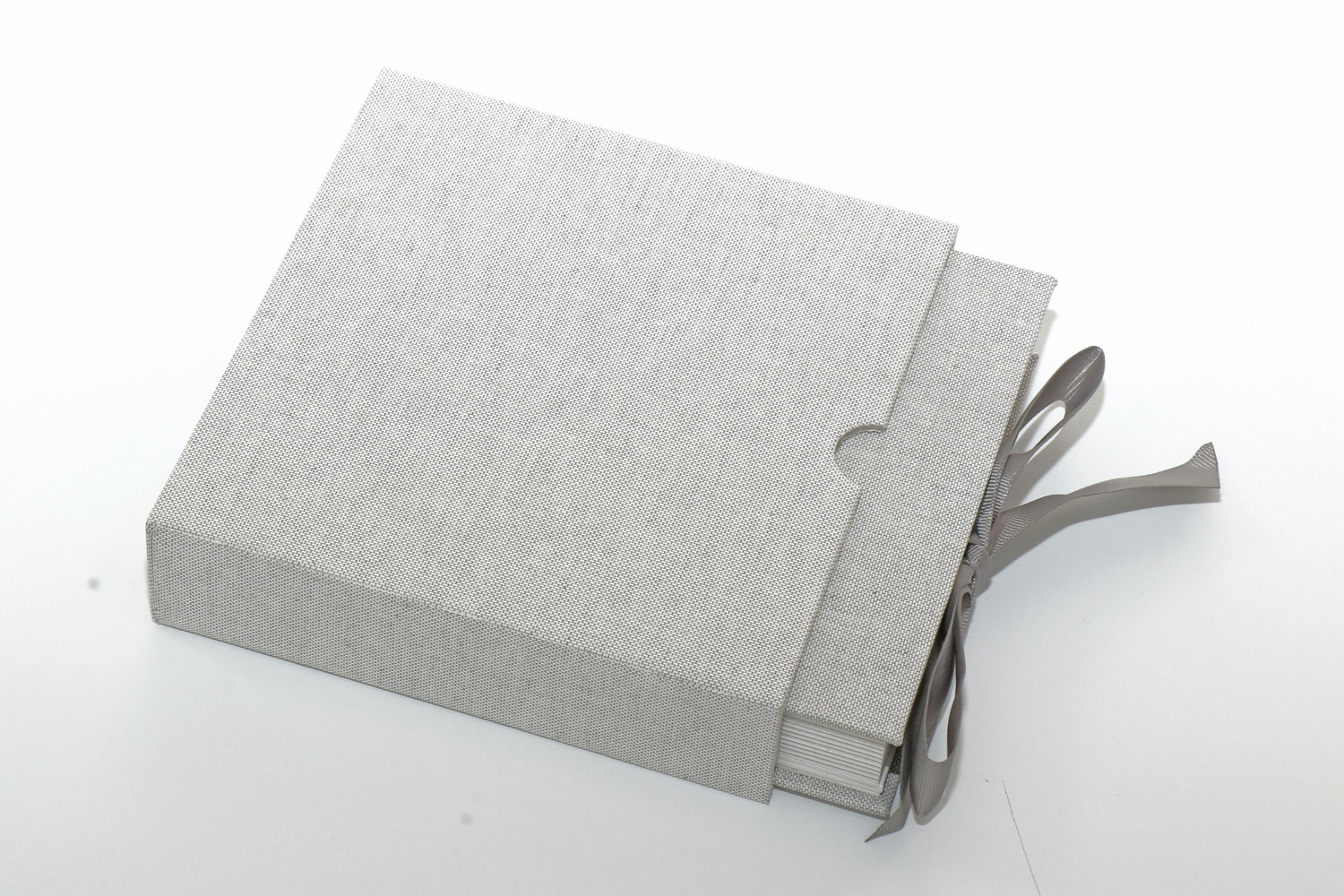 USB Album, Leinen. 15x15cm für Prints und USB, Farbe Storm