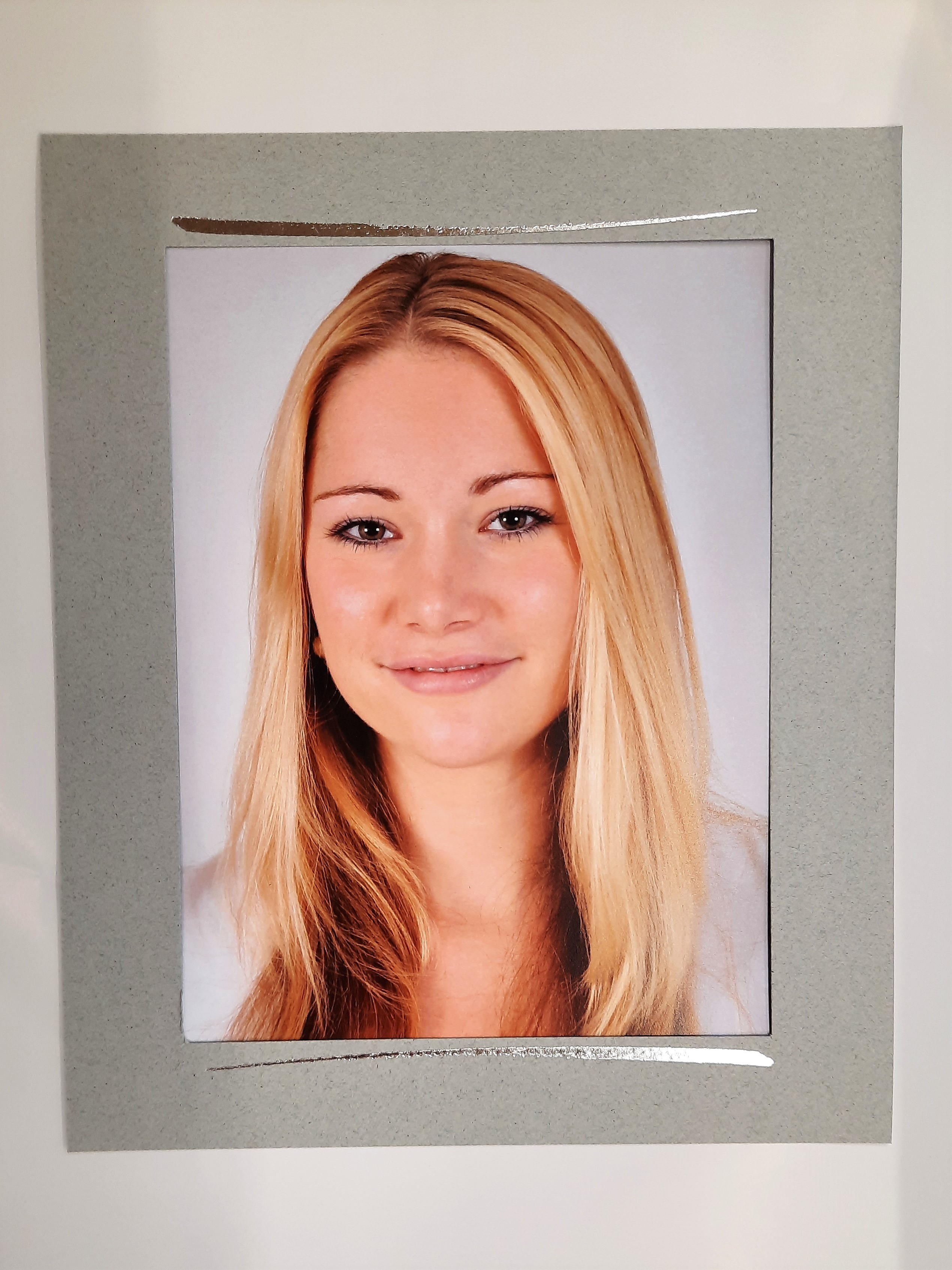 Einzelpassepartout Pinselstrich 2-fach - Abverkauf -