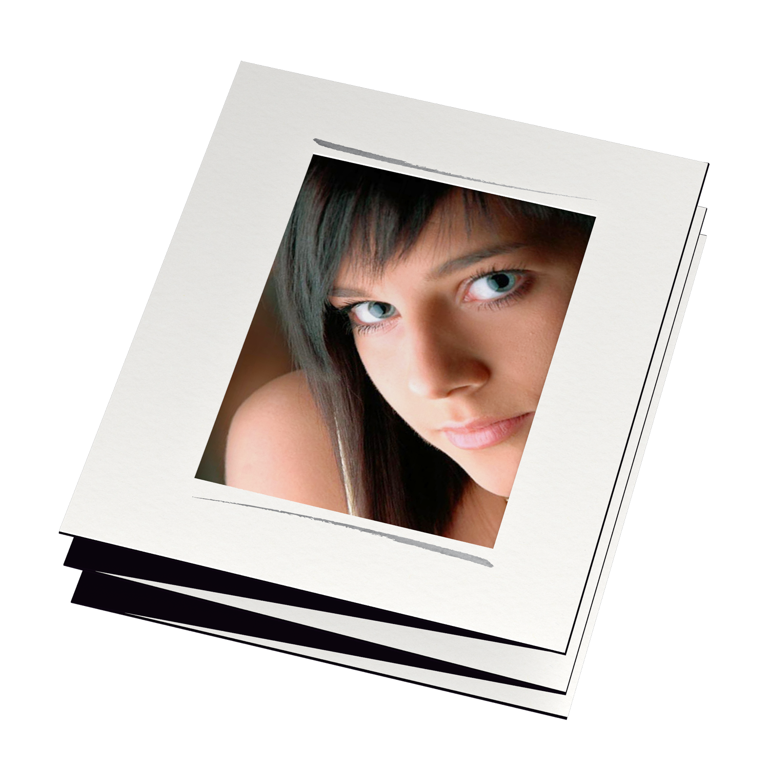 Leporello Pinselstrich 2-fach