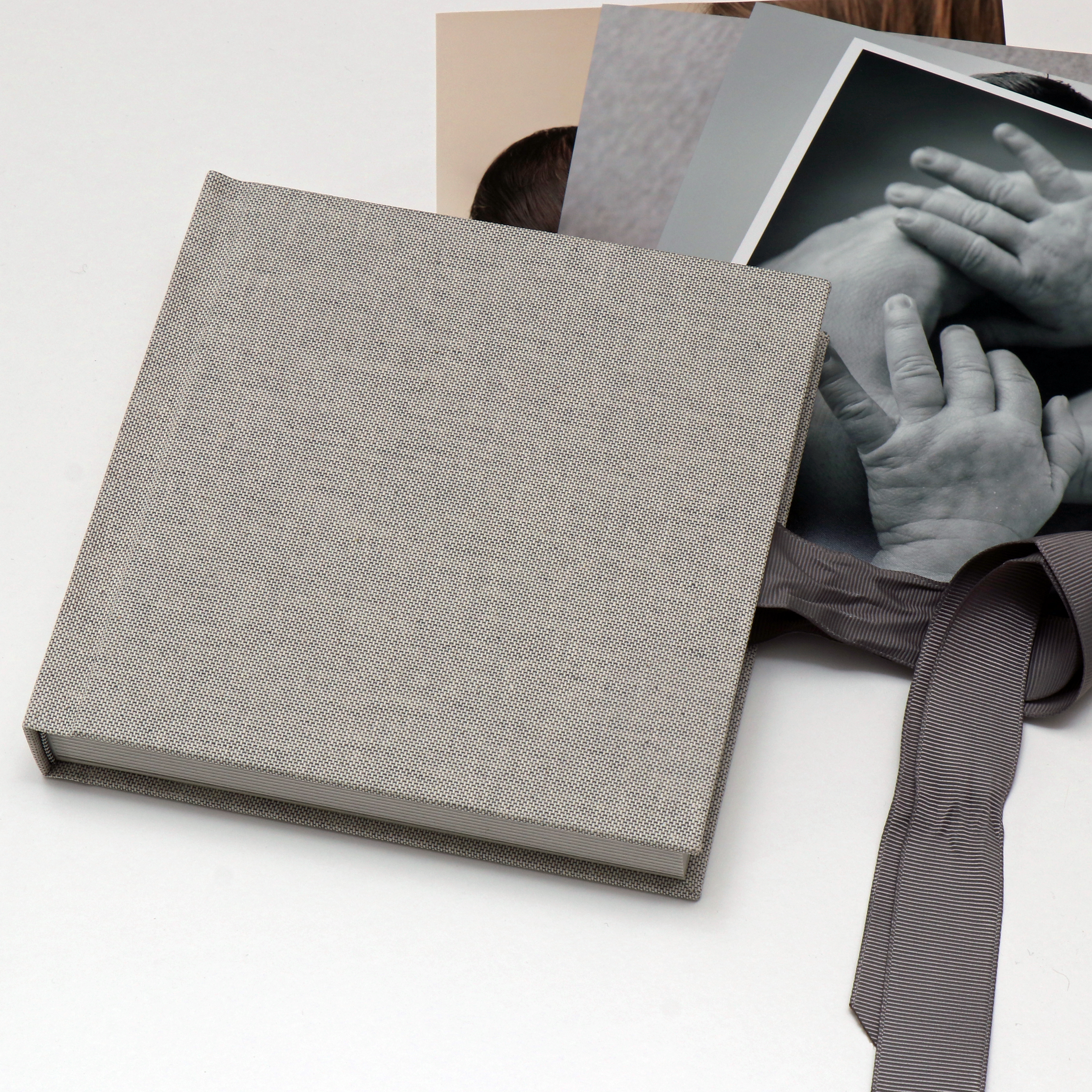 Peel & Stick Album Leinen, 15x15 mit Schuber,