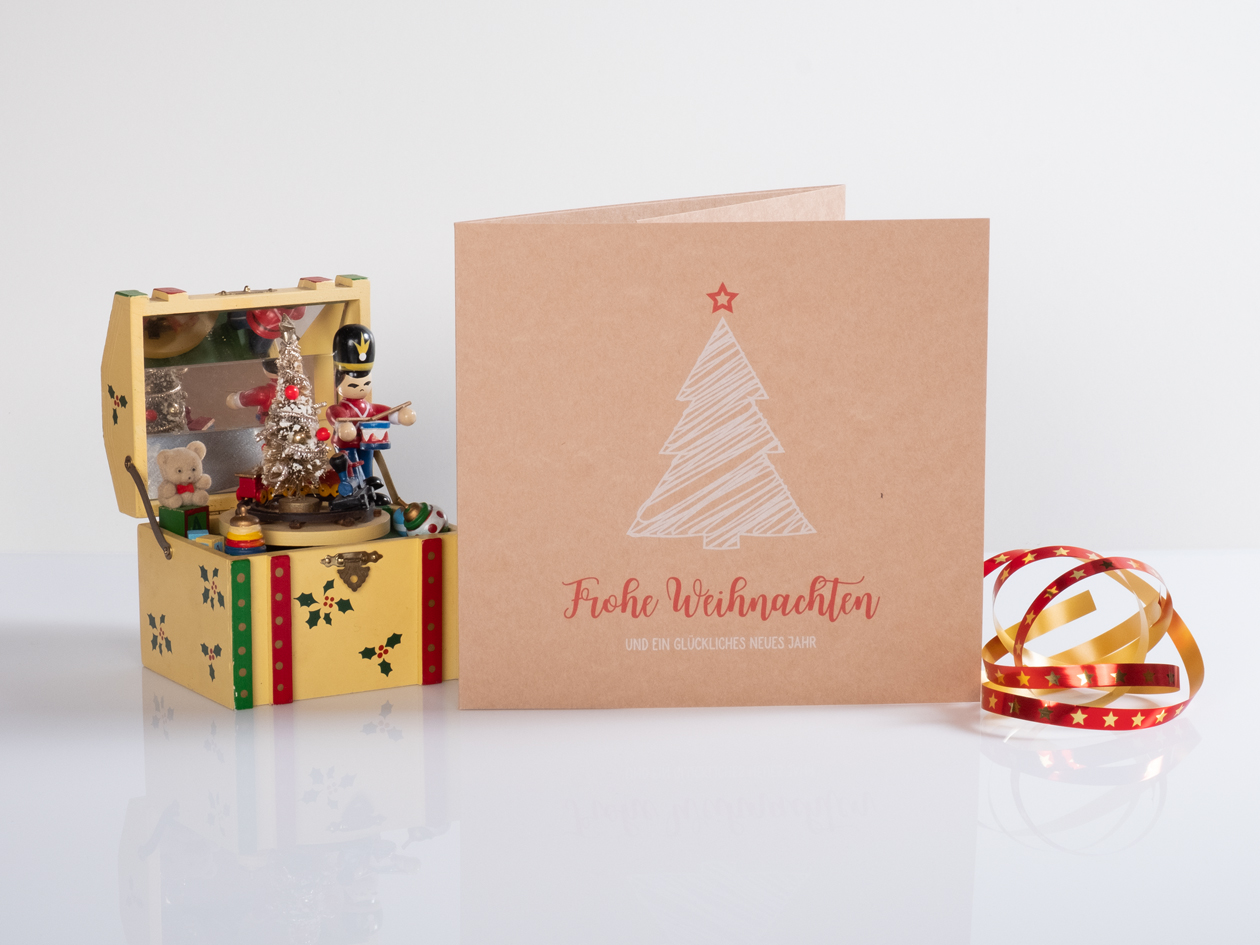 Weihnachtsmappe - Tannenbaum 3-teilig
