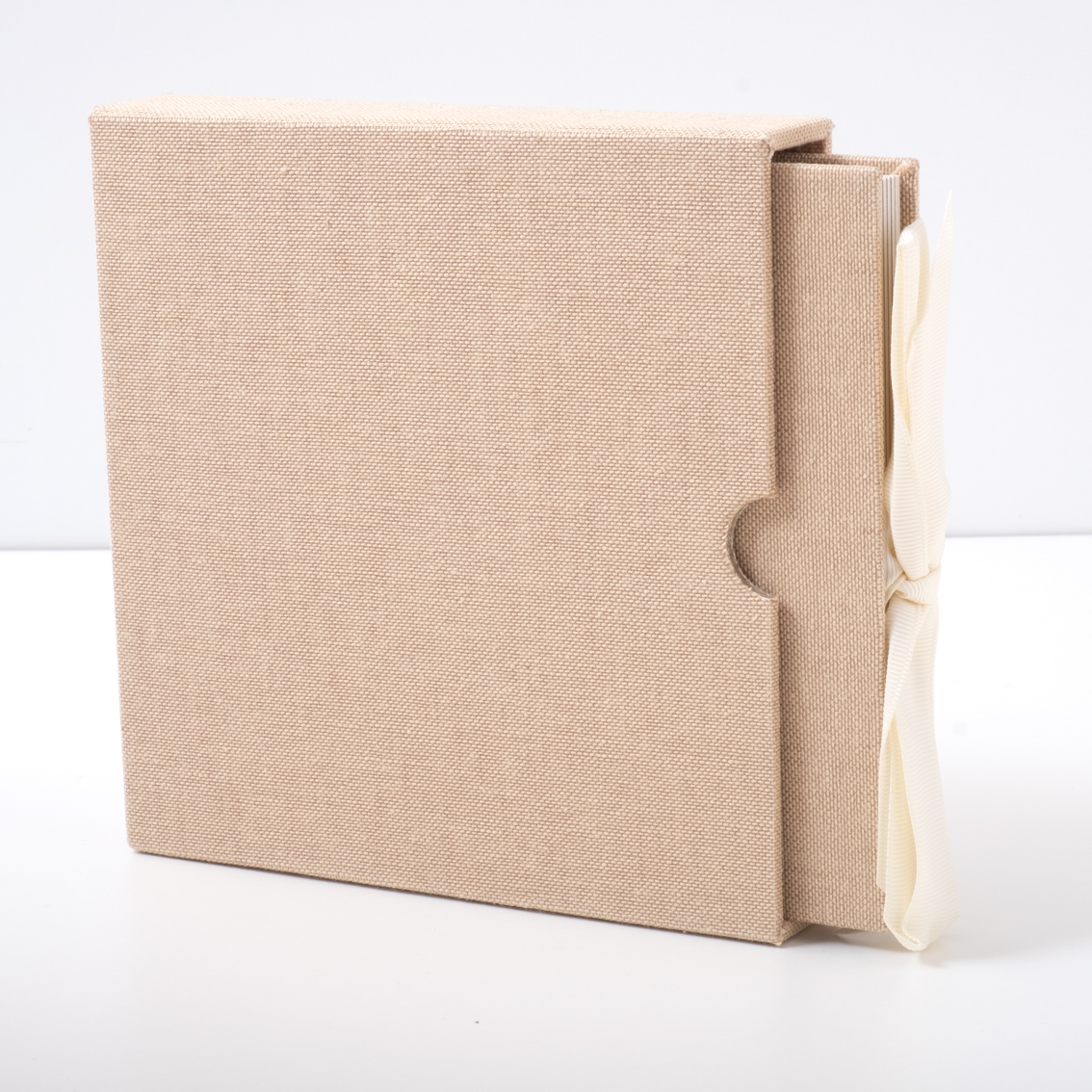 Peel & Stick Leinen Album 15x15, 5 Blatt/10 Seiten, für 10 Prints