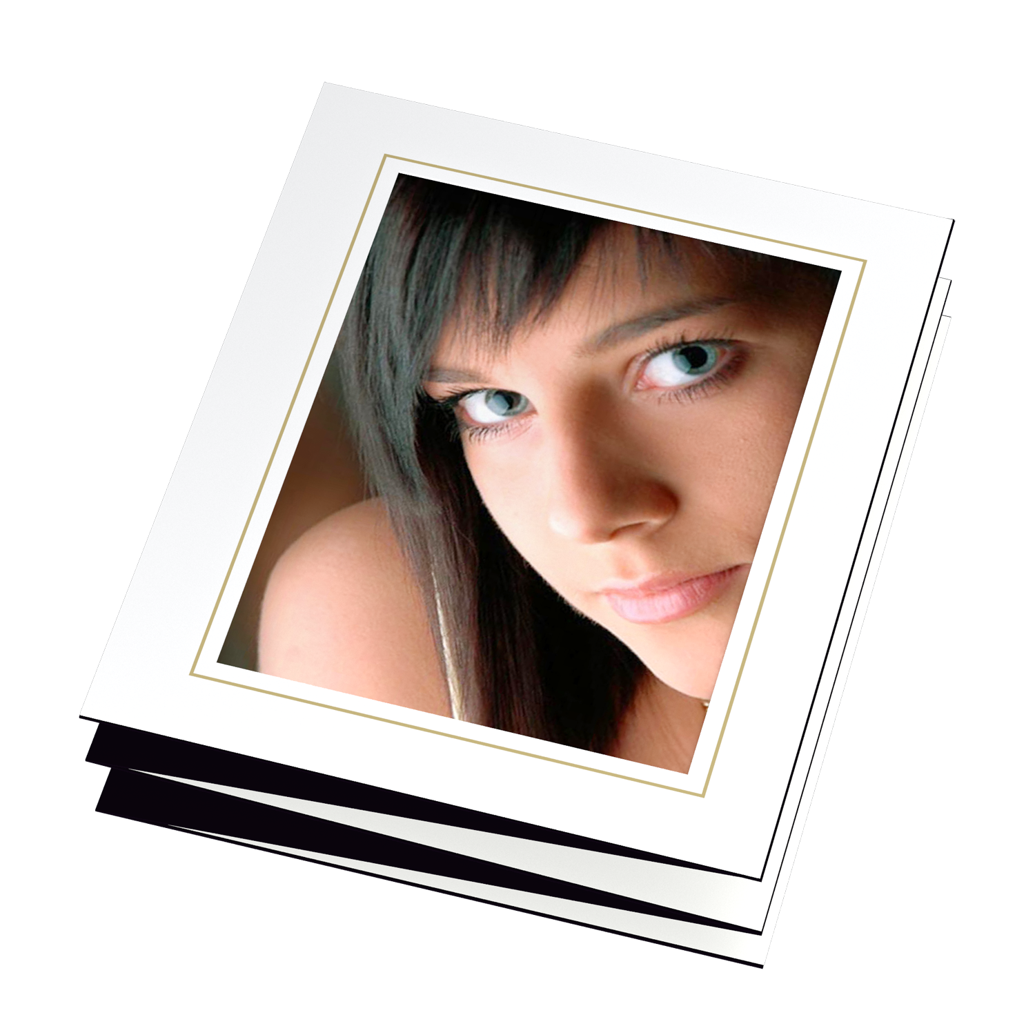 Leporello Offsetdruck gold