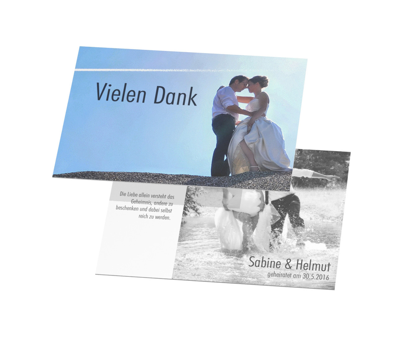 Karte 2-seitig - 12x17