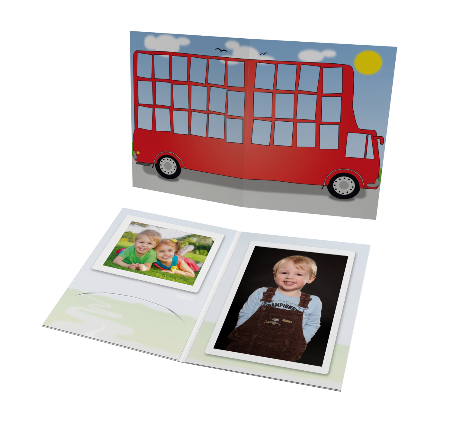 Schul- und Kindergartenmappe - Motiv Schulbus