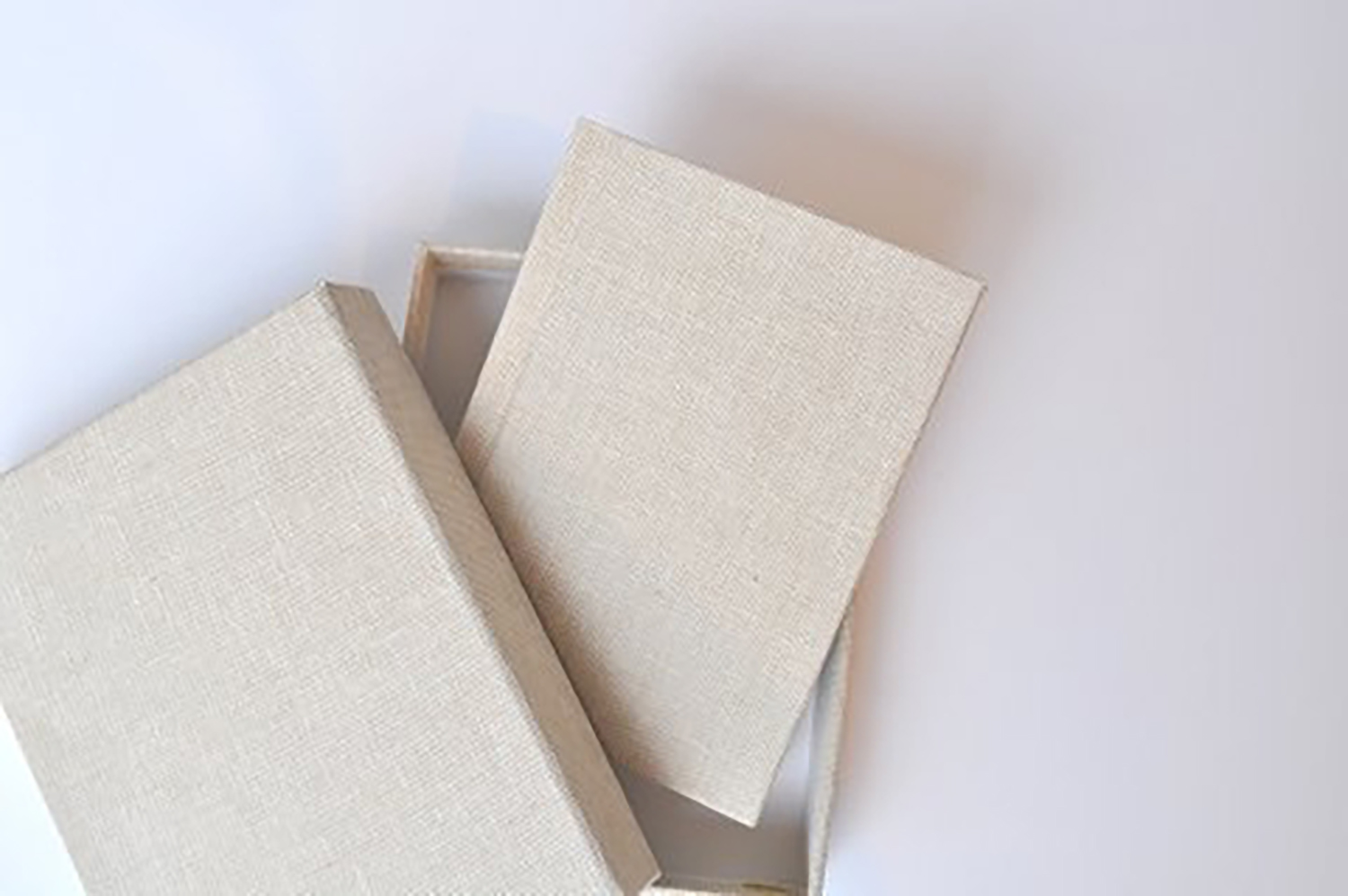 Handtaschen Album, Leinen, 9x13 , Peel&Stick, mit passender Box, Farben: Oatmeal und Storm