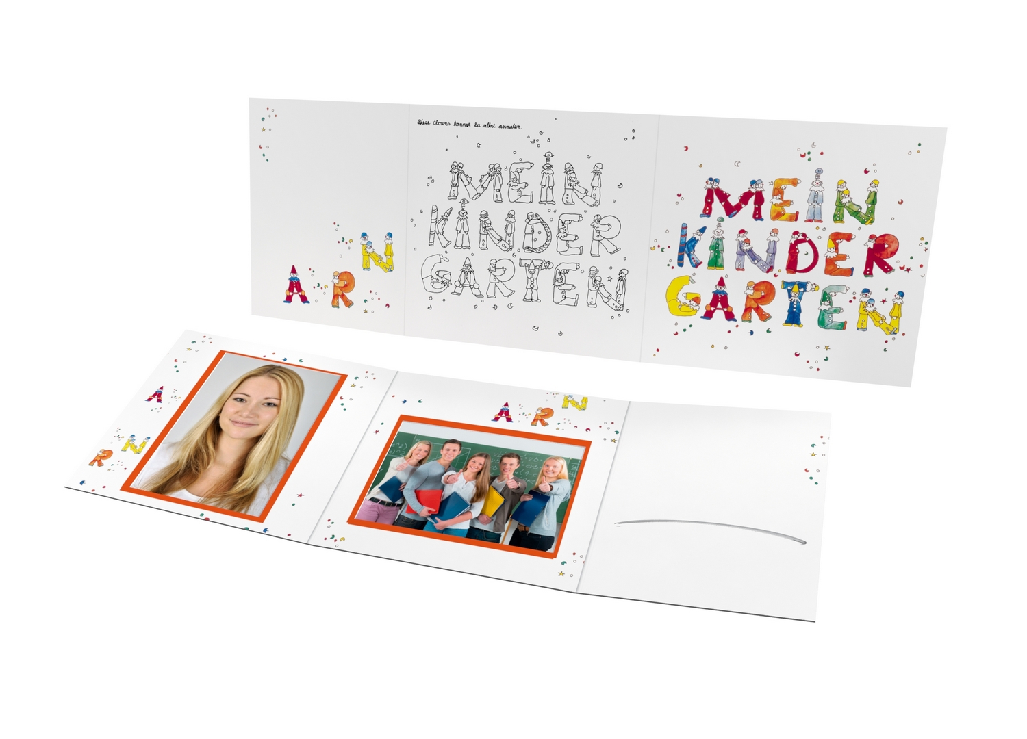 Schul- und Kindergartenmappe - Motiv Kindergarten
