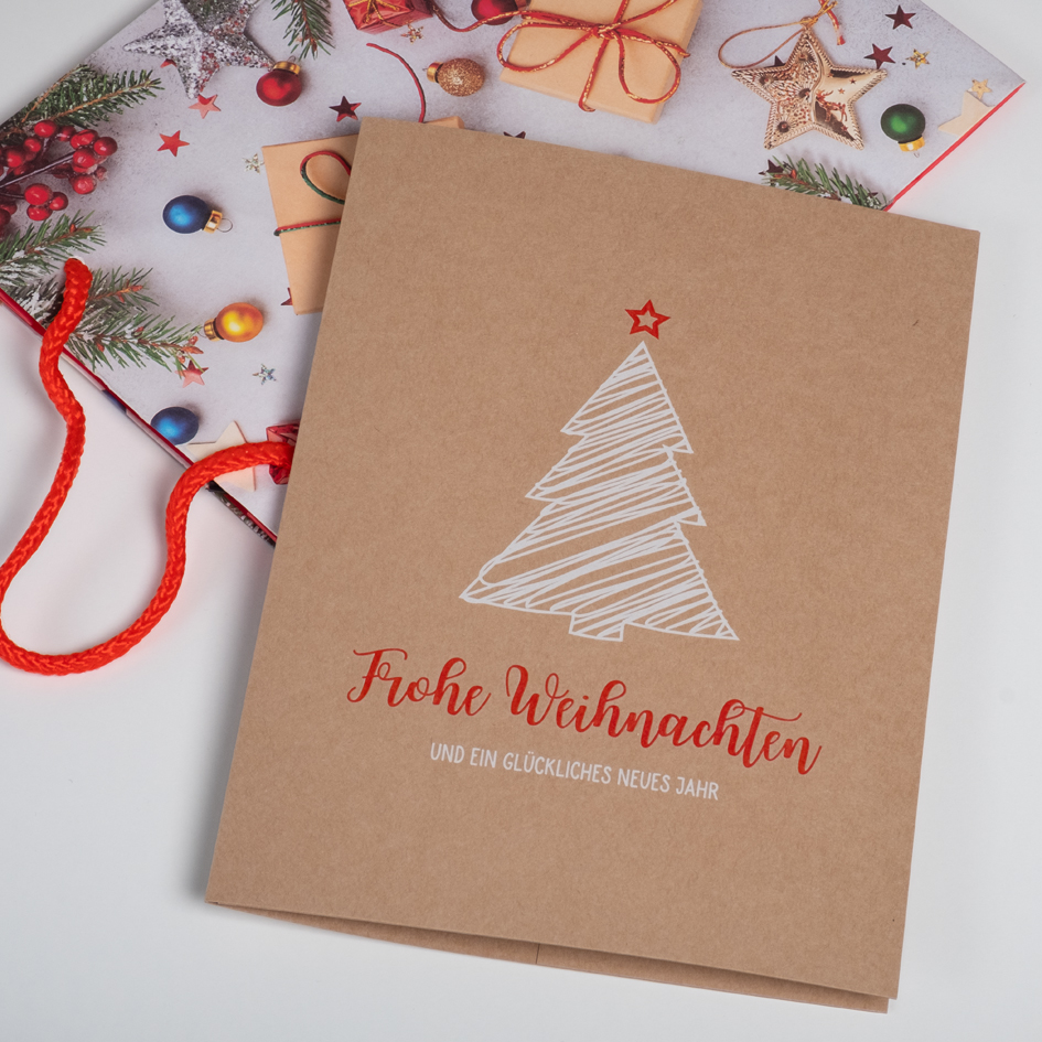 Portraitmappe Motiv Tannenbaum für 13x18cm Bilder