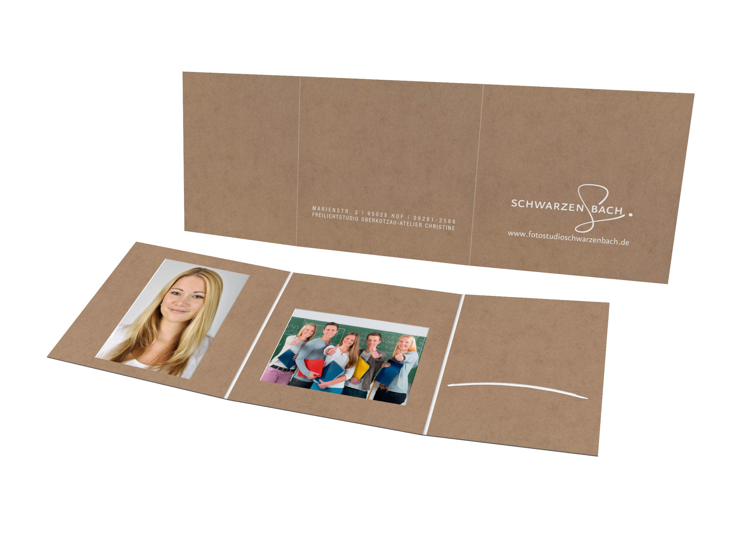 Schul- und Kindergartenmappe Eigene Gestaltung - Kraftpapier