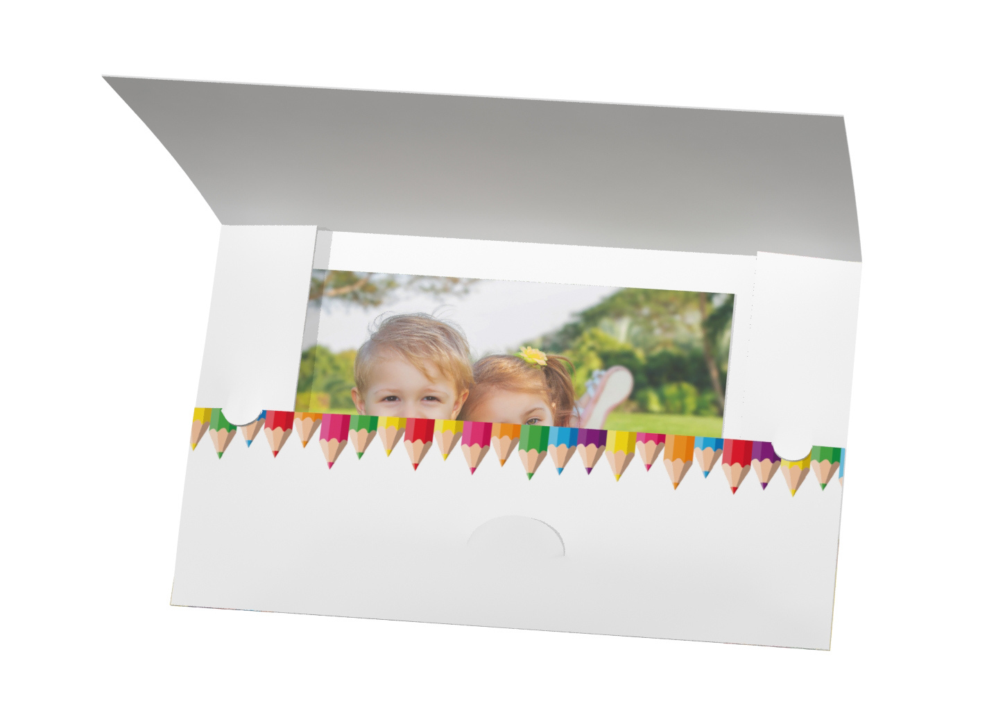 Abgabemappe - Motiv Buntstifte