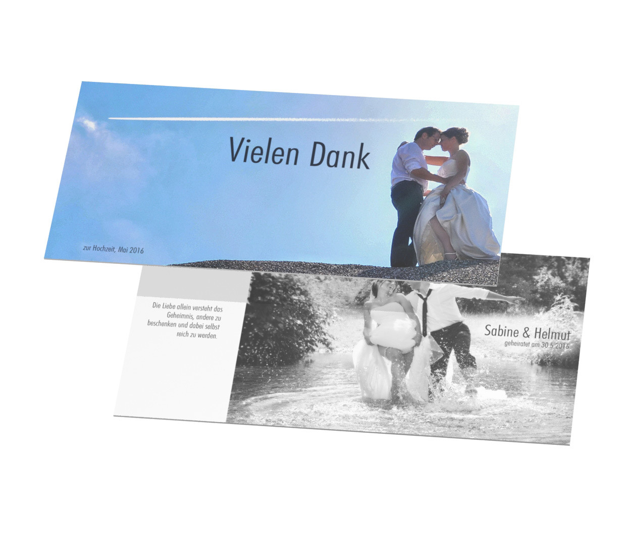 Karte 2-seitig - 10x20