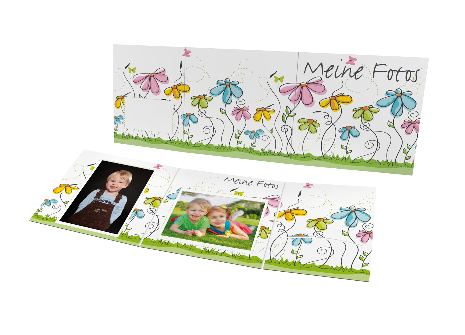 Schul- und Kindergartenmappe - Blumen