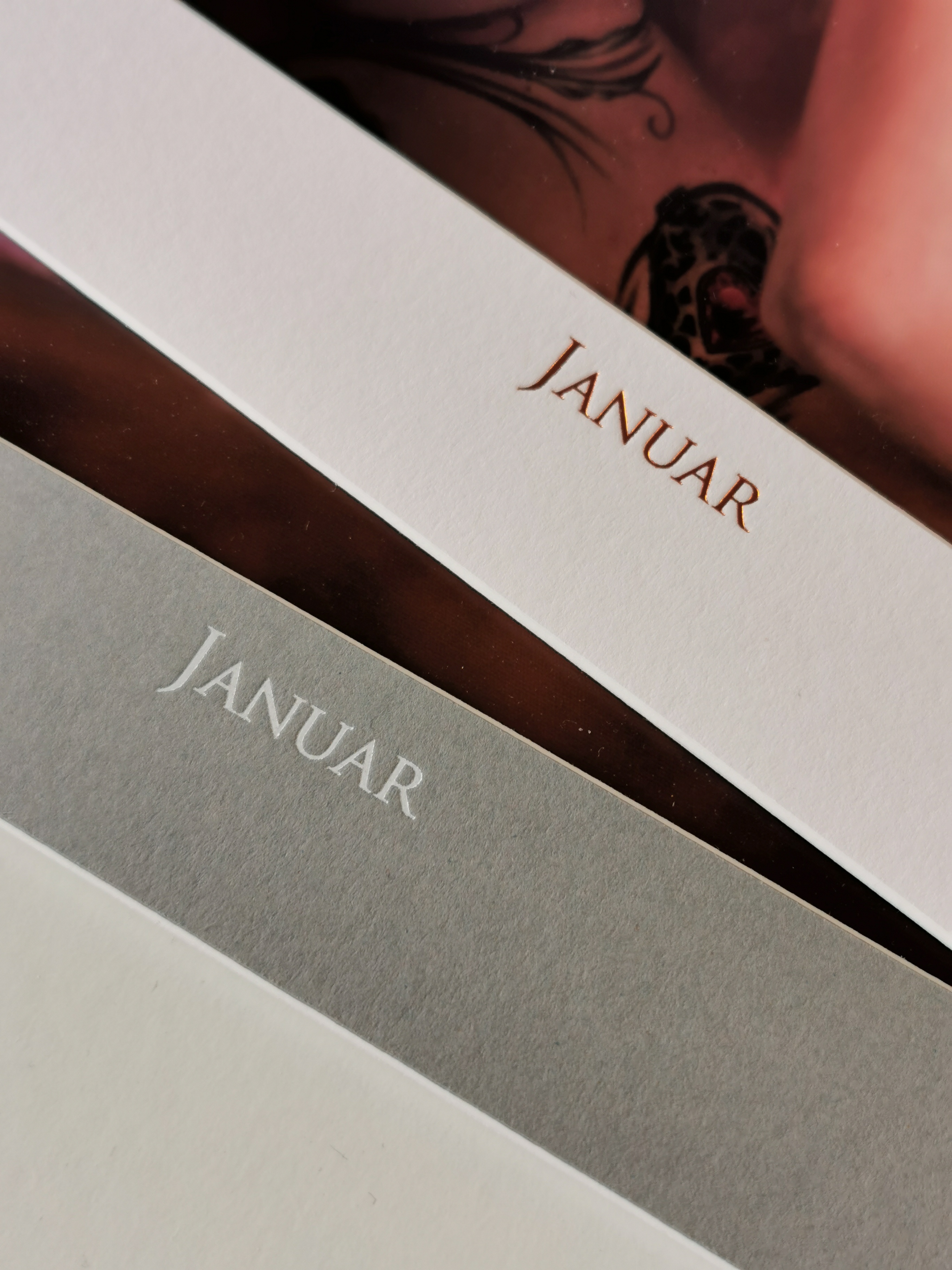 Kalender Passepartouts 20x25cm - 12 Stück