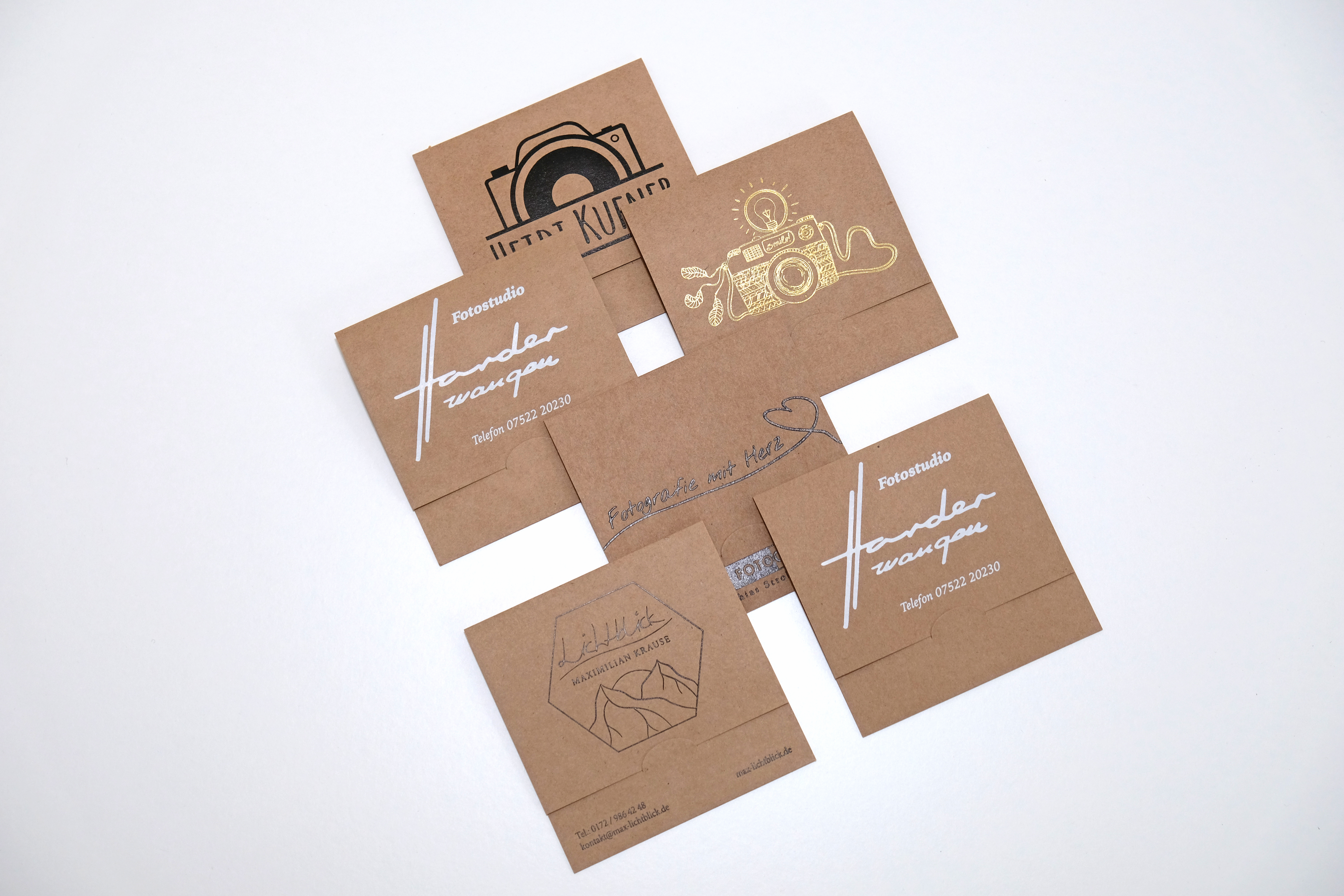 Bewerbungsbildmappe Bilder bis 9x9cm Folienprägung