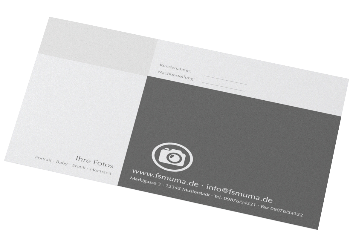 Abgabemappe - eigene Gestaltung Offsetdruck