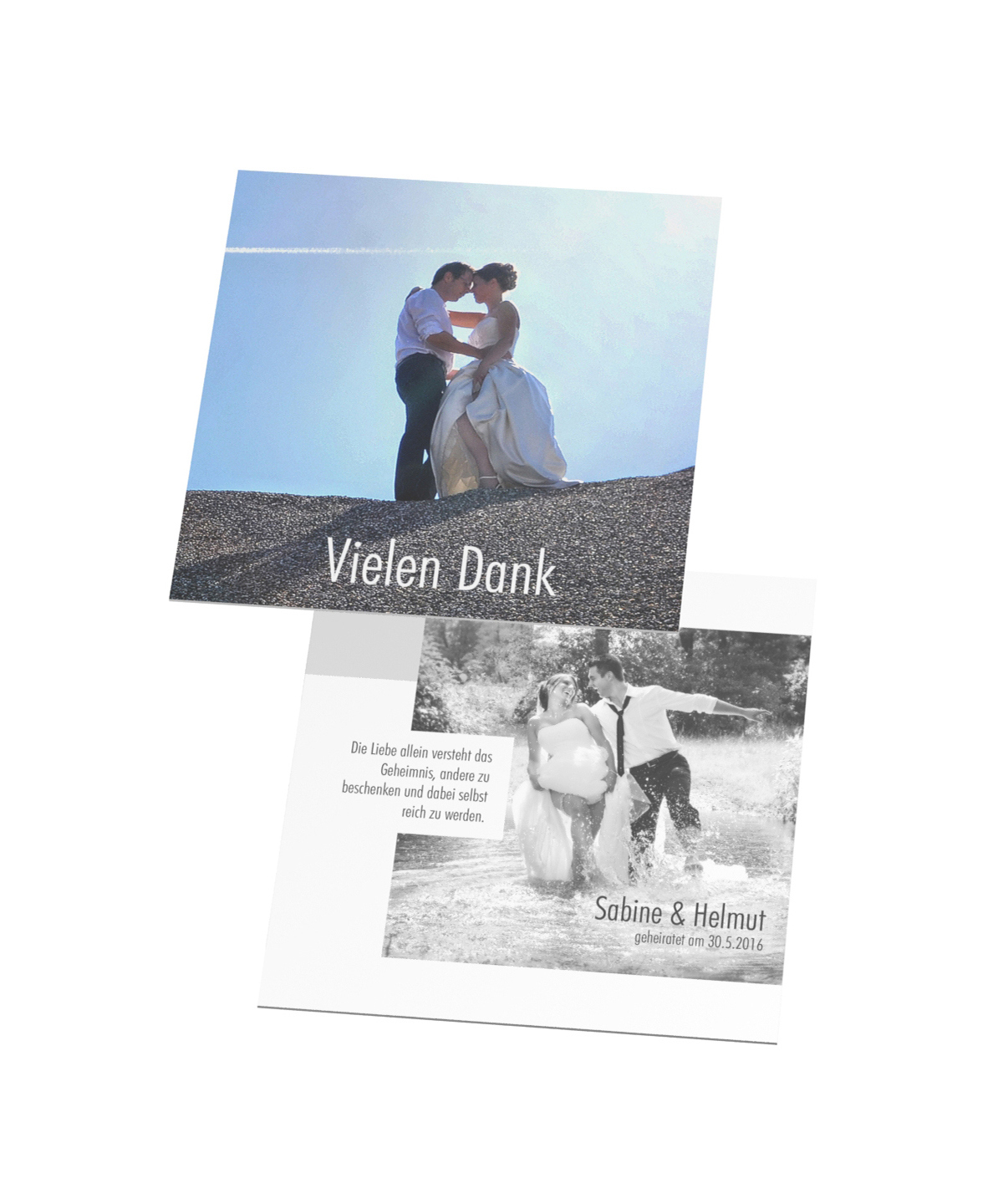 Karte 2-seitig - 15x15