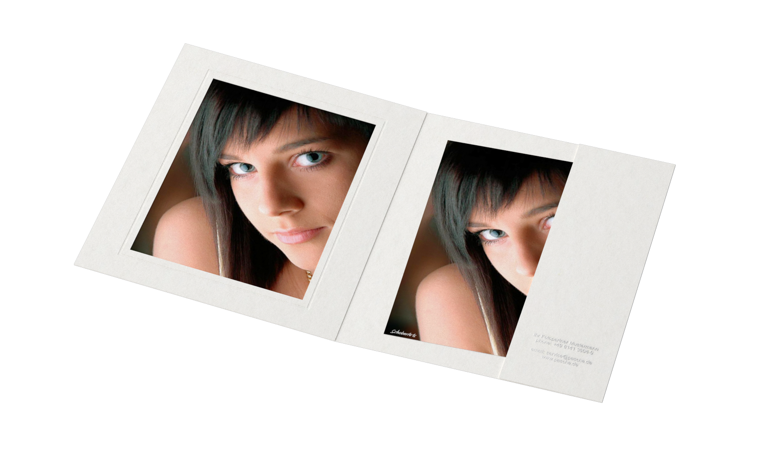 Portraitmappe 15x20 Folienprägung