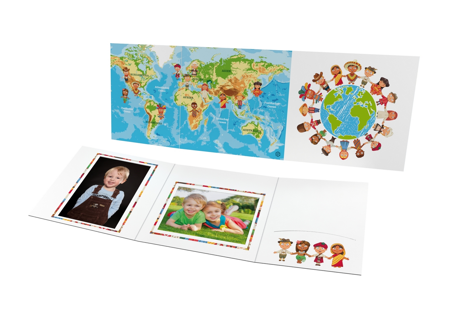 Schul- und Kindergartenmappe - Motiv One World