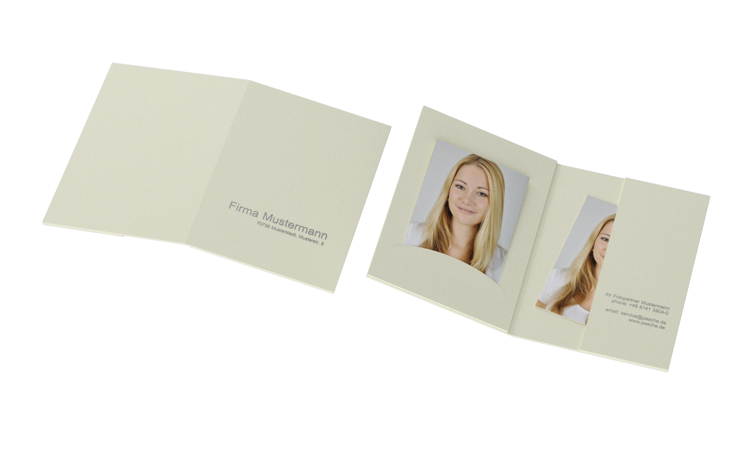 Portraitmappe f√ºr Bilder bis 6x9cm Folienpr√§gung