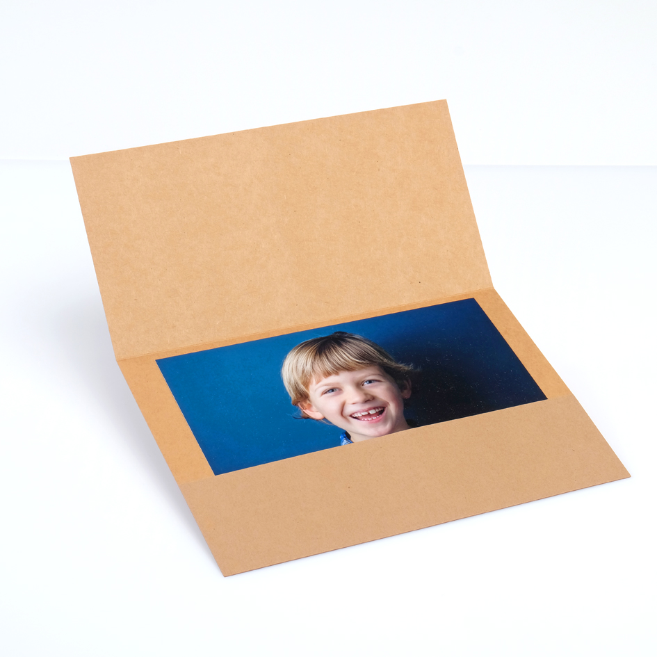 Abgabemappe - Kamera für 15x21 - Kraftpapier