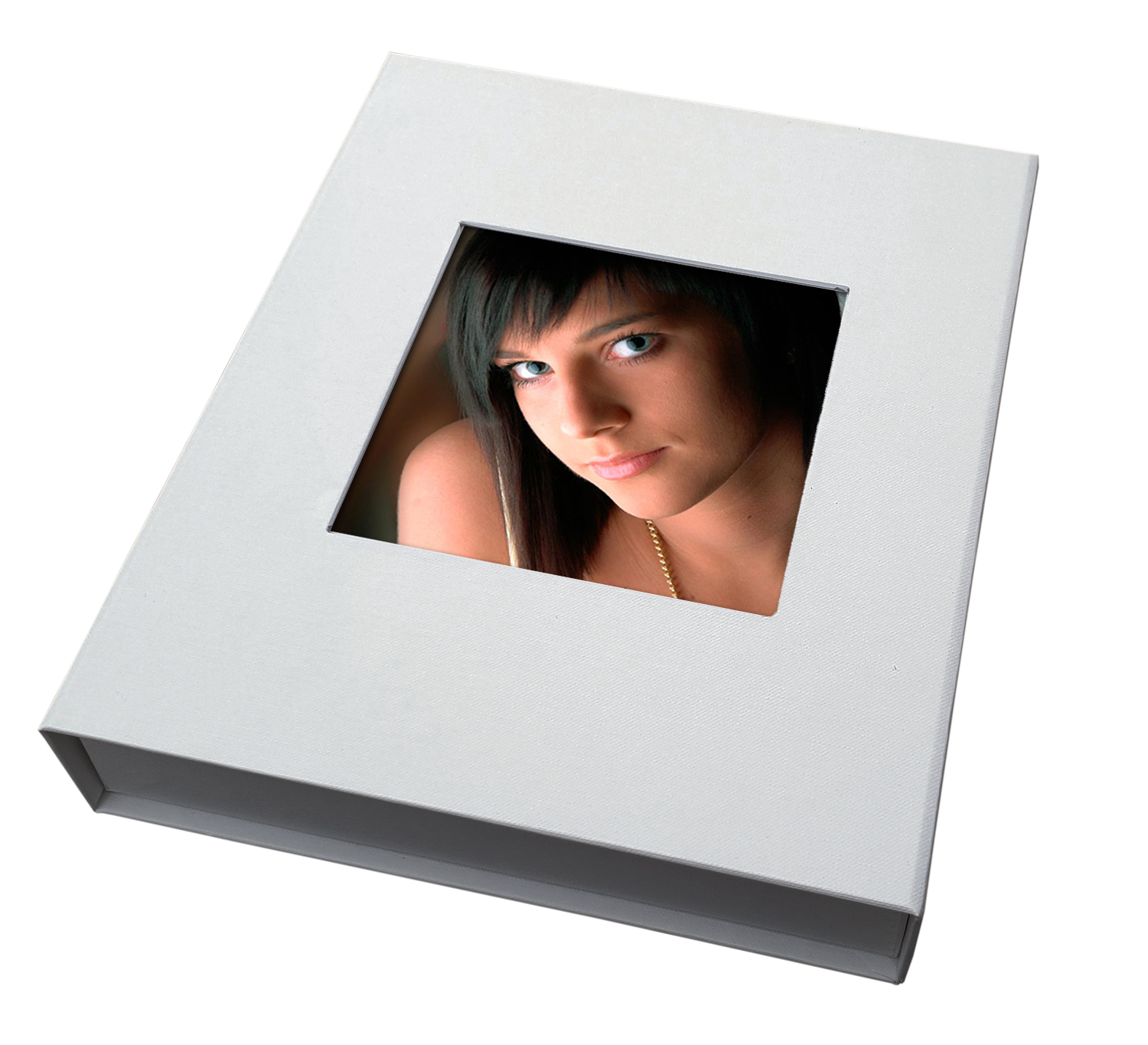 Portraitbox mit Magetverschluß für 20 x 24 cm Passepartouts