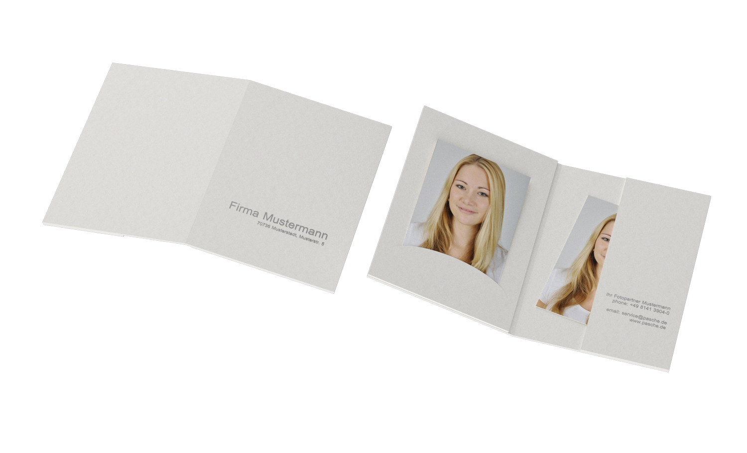 Portraitmappe f√ºr Bilder bis 6x9cm Folienpr√§gung