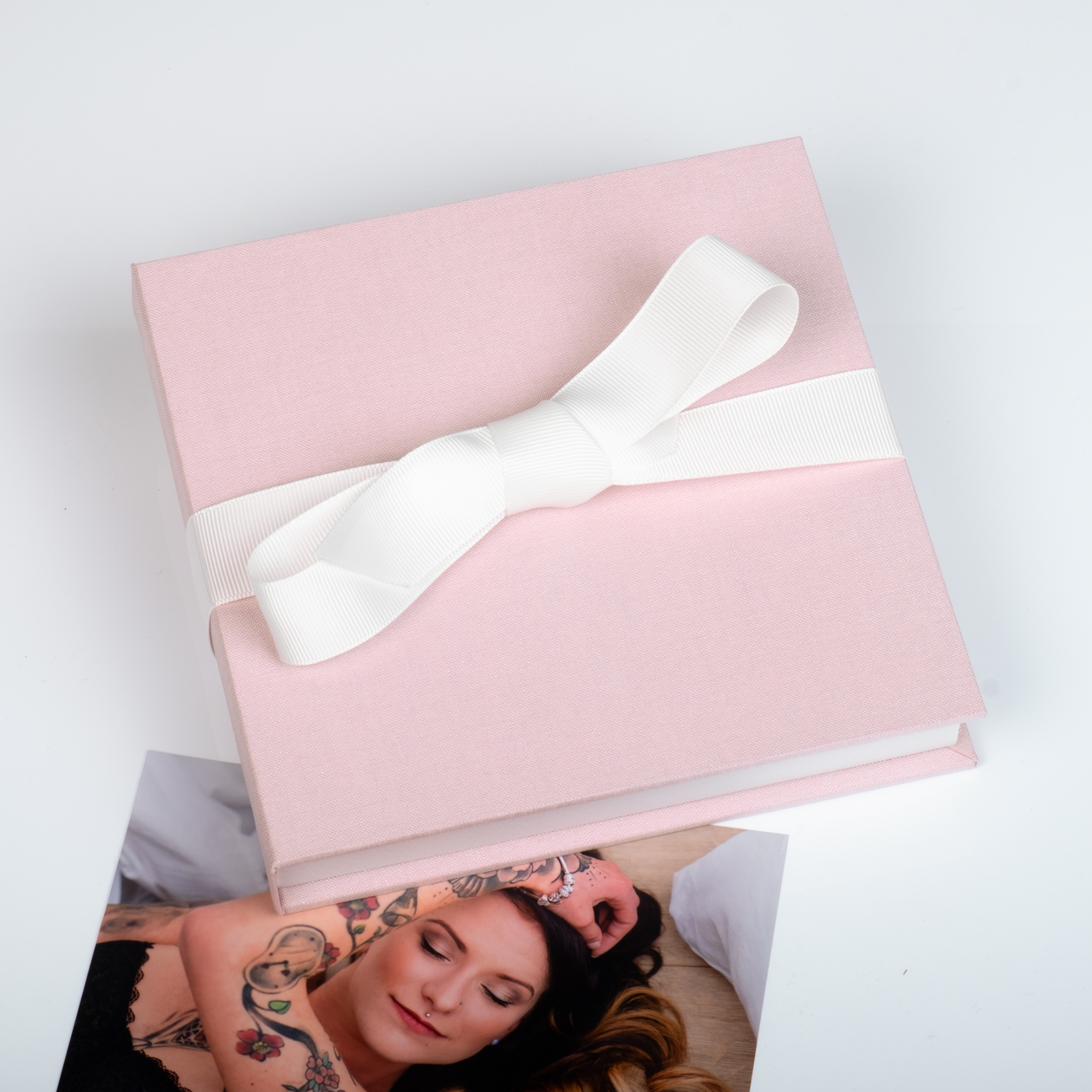 USB Case Leinen mit Passepartout 13x13