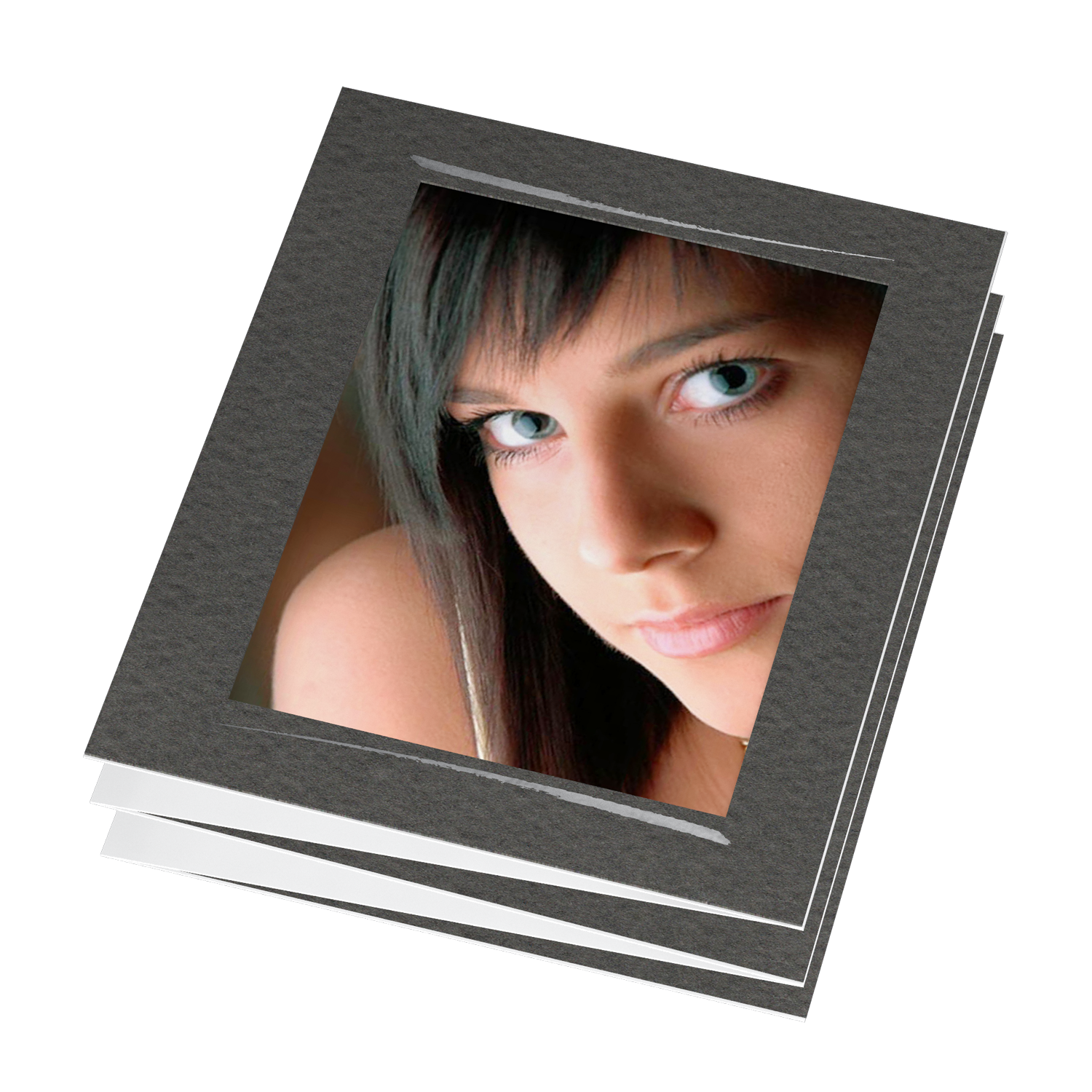 Leporello Pinselstrich 2-fach