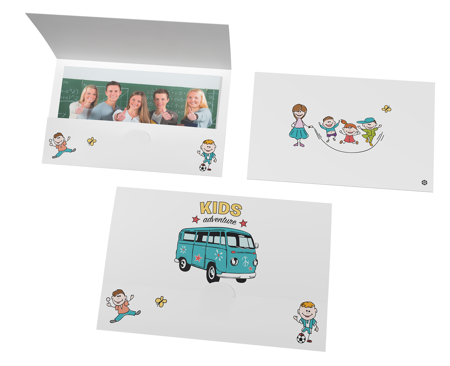 Abgabemappe Motiv Schulbus