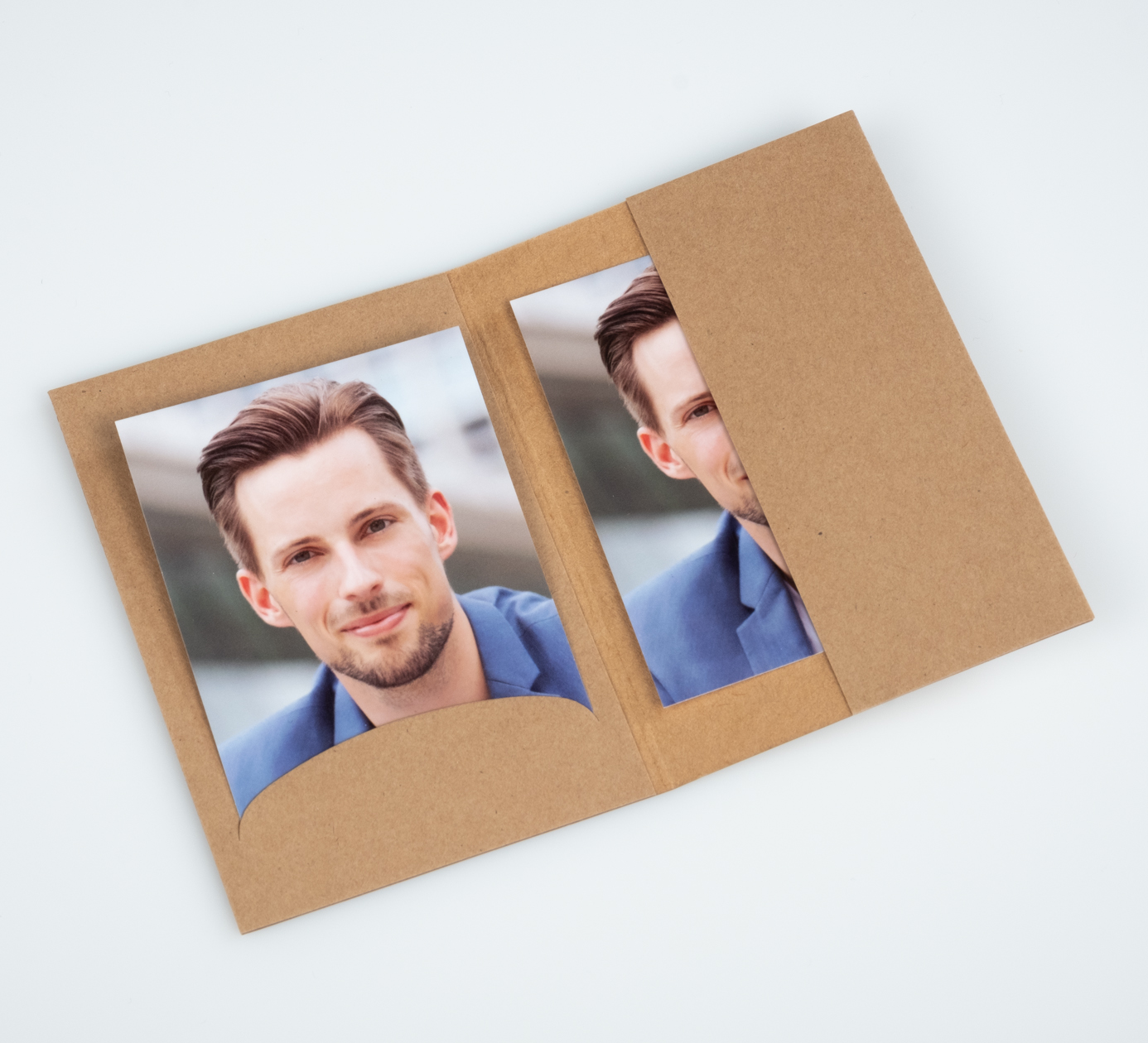 Passbildmappe mit Einsteckschlitz Lagerware