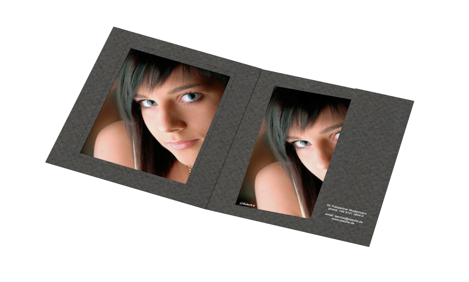 Portraitmappe f√ºr 15x20cm Bilder Folienpr√§gung
