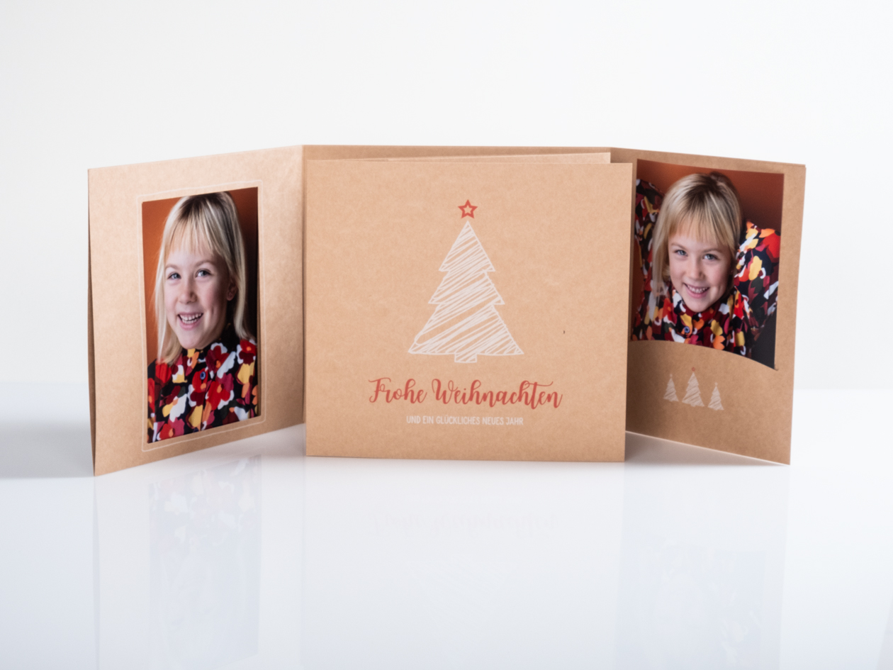 Weihnachtsmappe - Tannenbaum 3-teilig