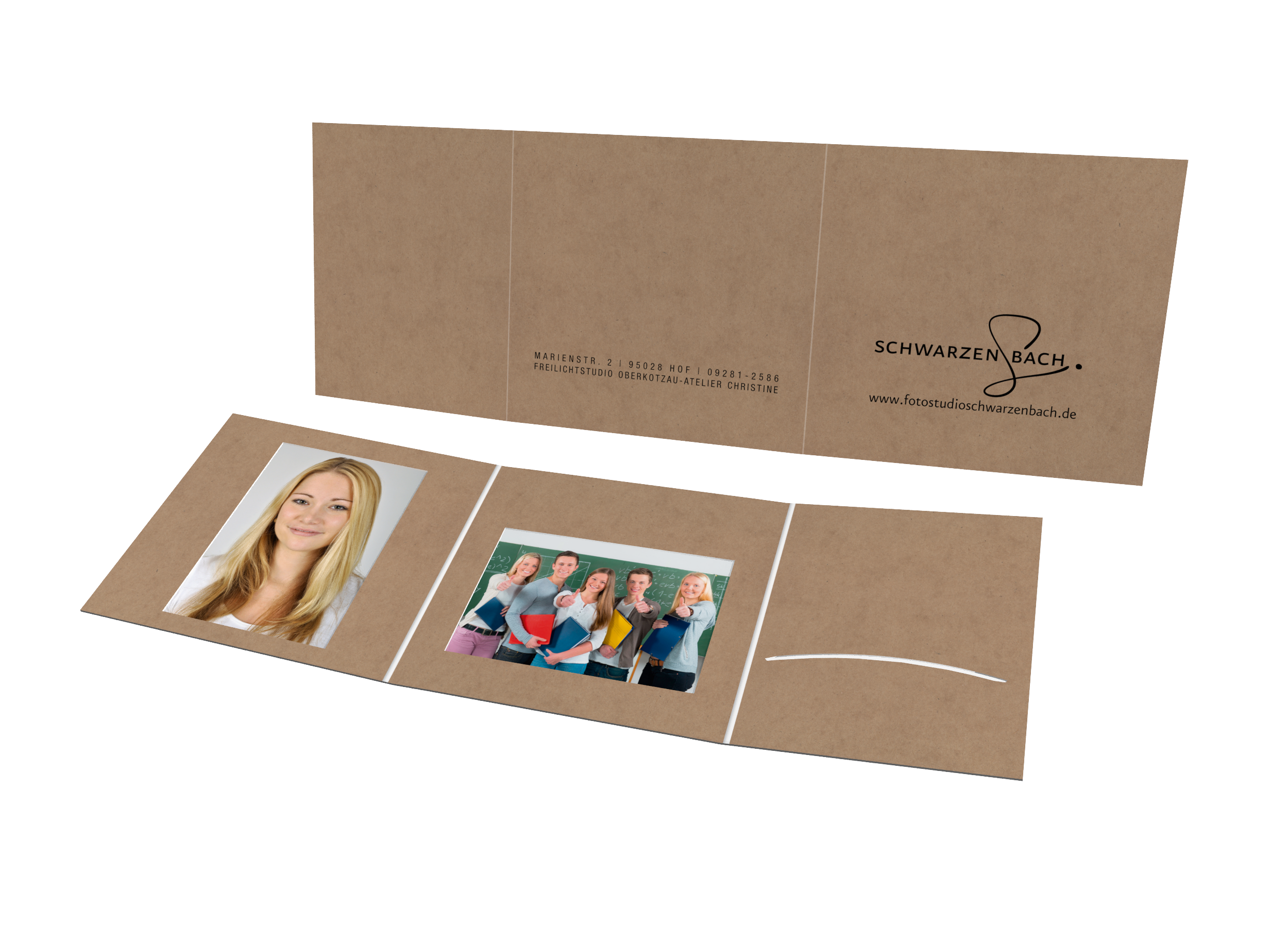 Schul- und Kindergartenmappe Eigene Gestaltung - Kraftpapier