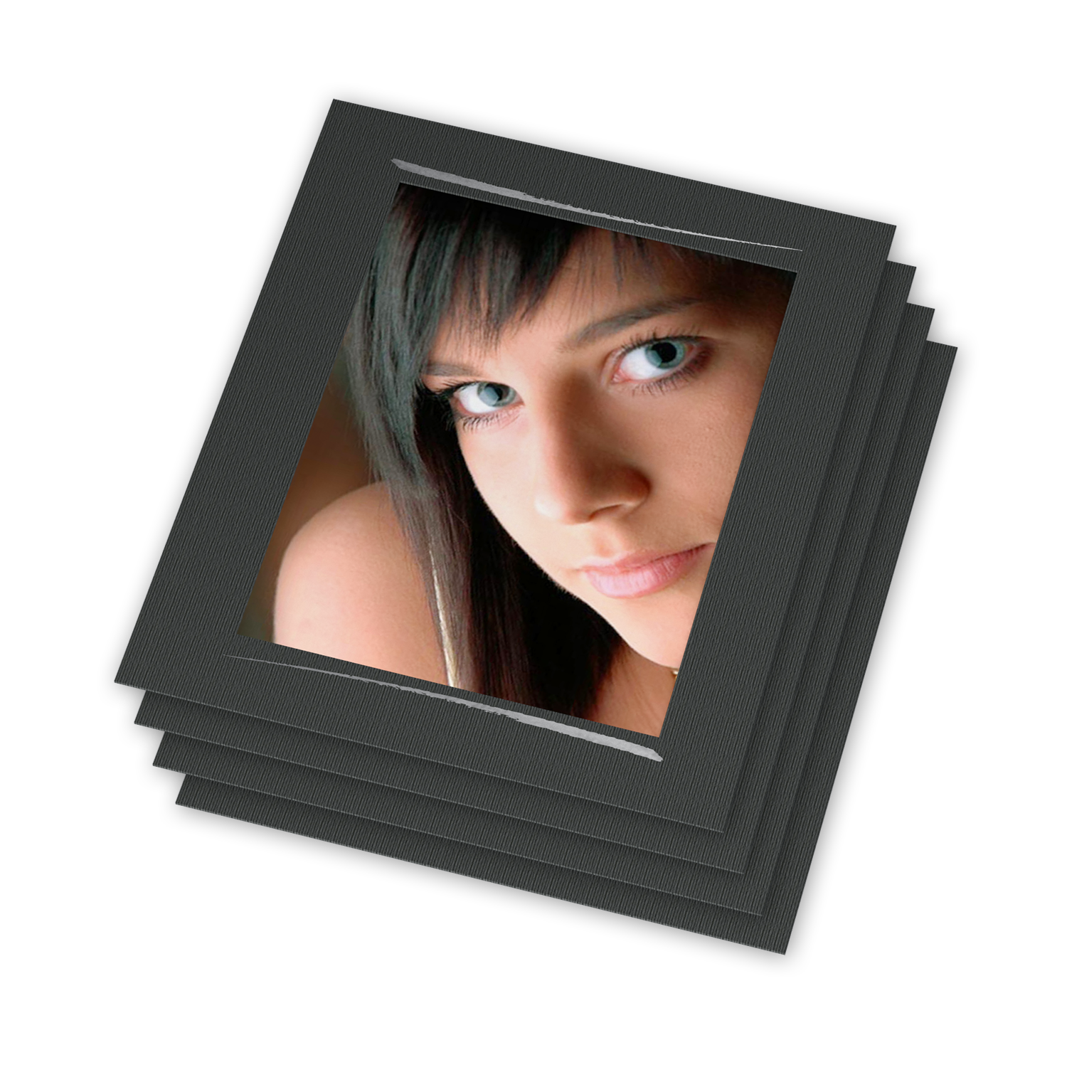 Einzelpassepartout Pinselstrich 2-fach