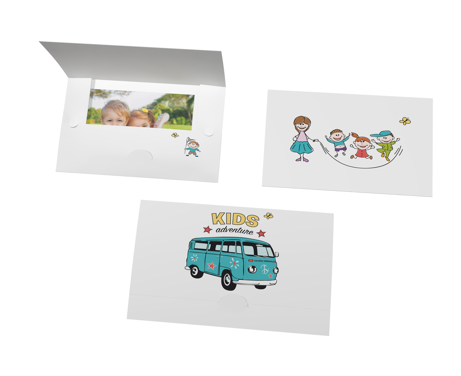 Faltmappe - Schulbus für 15x20