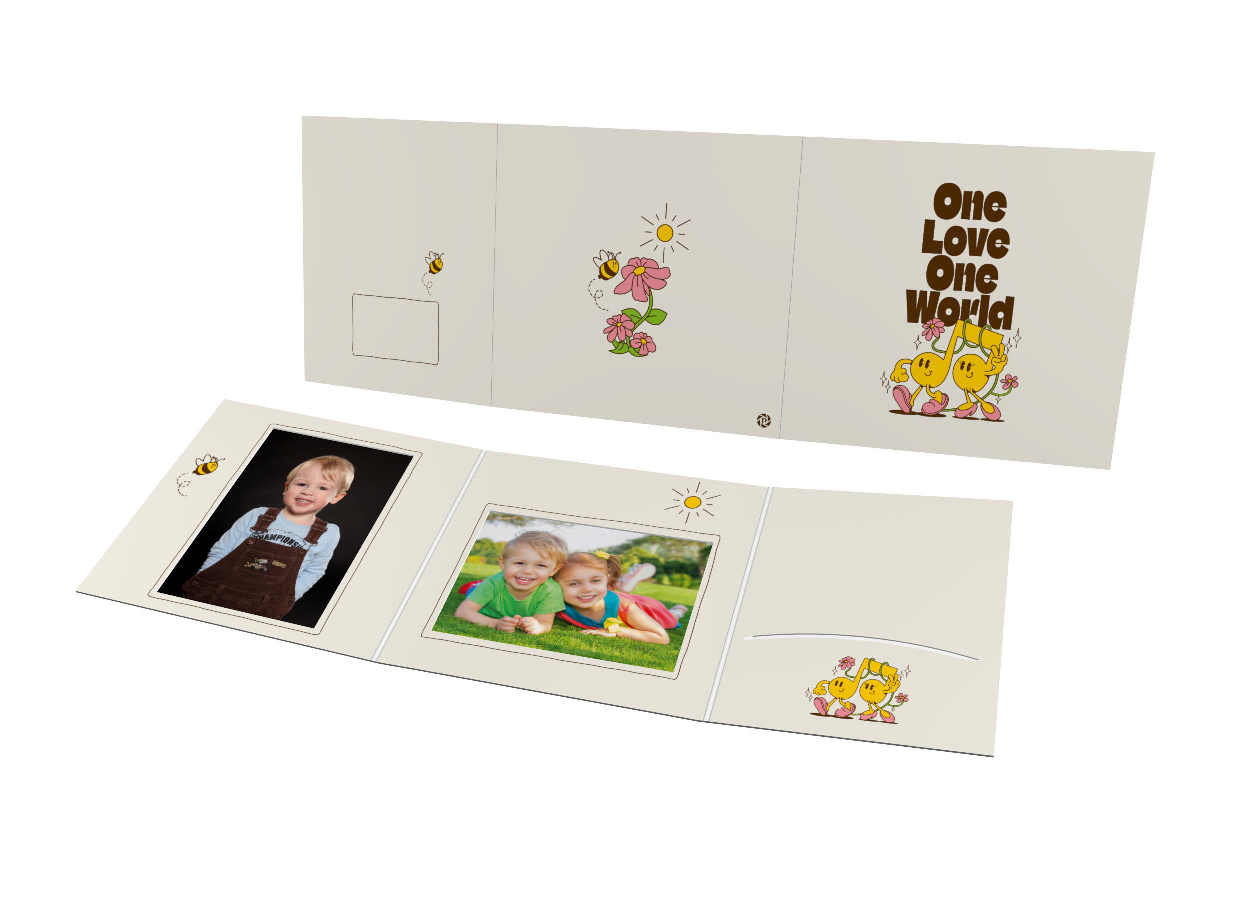 Schul- und Kindergartenmappe - One Love -Recyclingpapier- -Auslaufmodell-