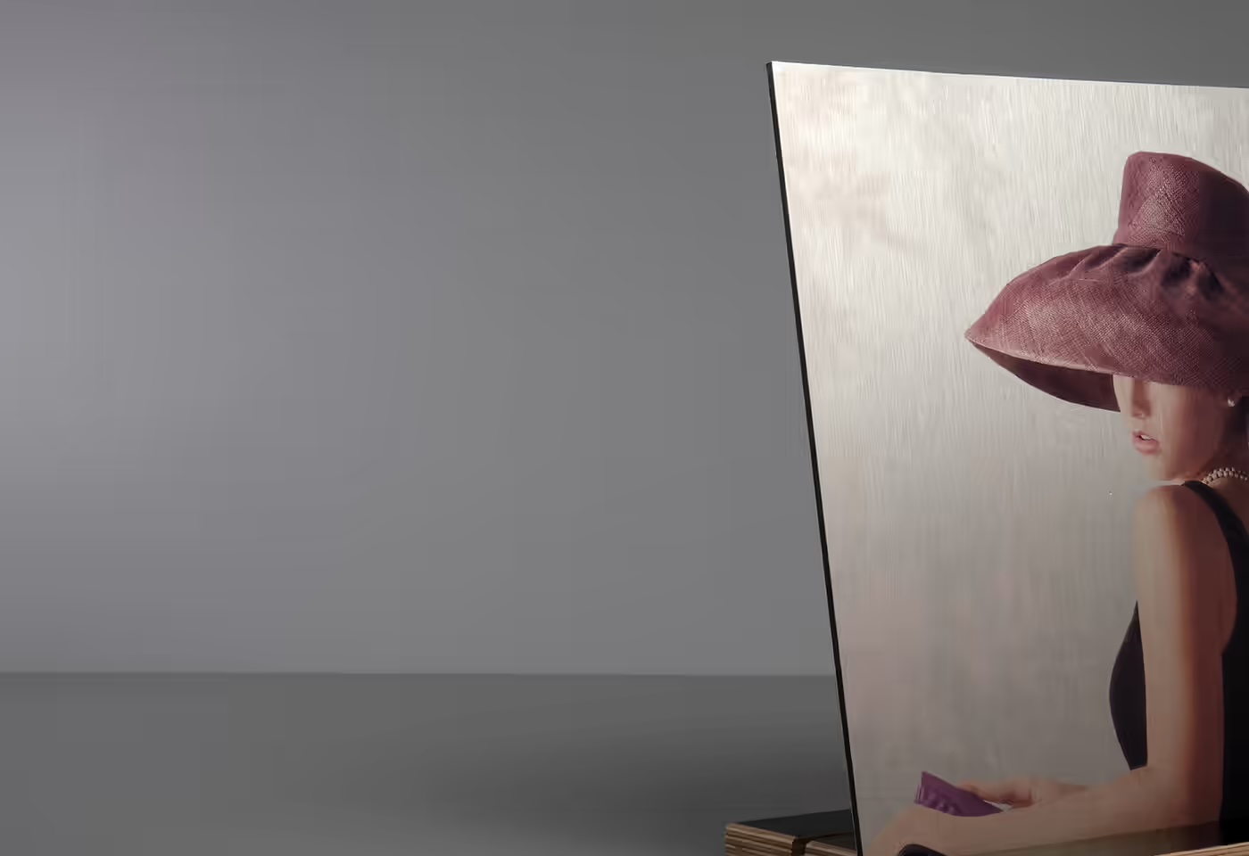 Wandbild mit Frauenportrait