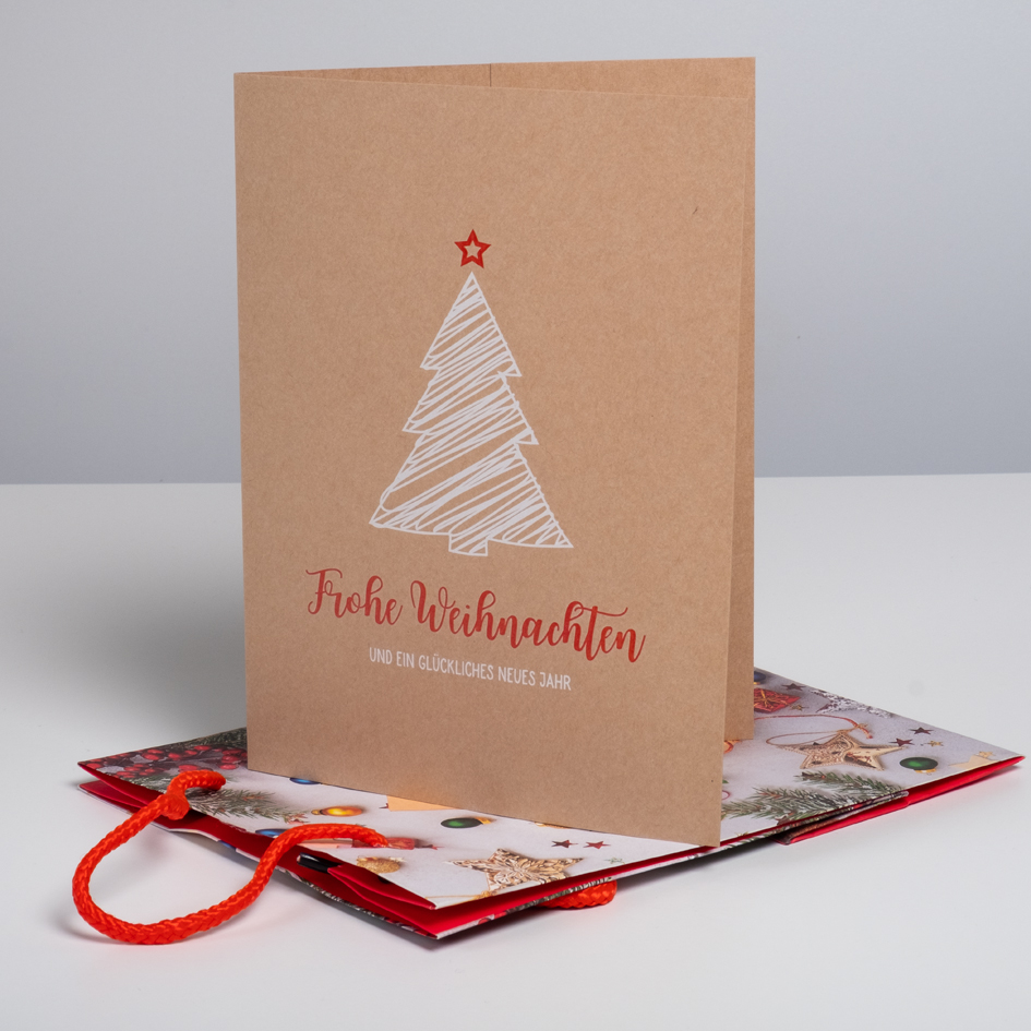 Portraitmappe Motiv Tannenbaum für 13x18cm Bilder