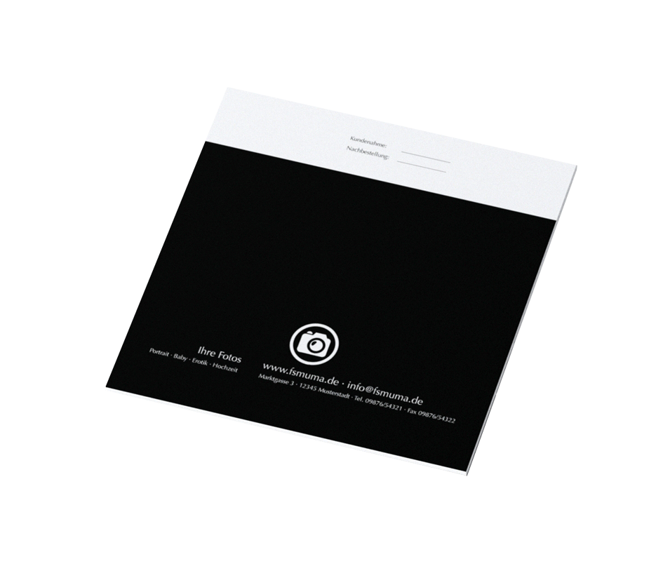 Passbildmappe Bilder bis 7x7cm Offsetdruck